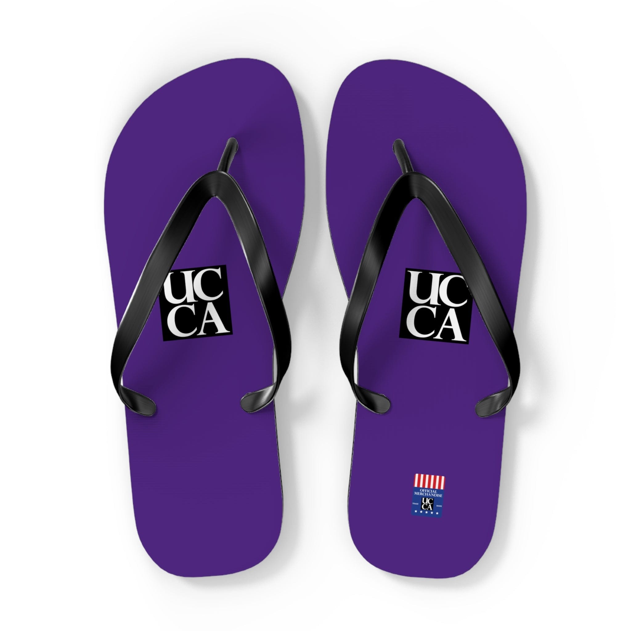 Step Into Summer with UCCA Flip Flops - Purple XL / Black sole Shoes