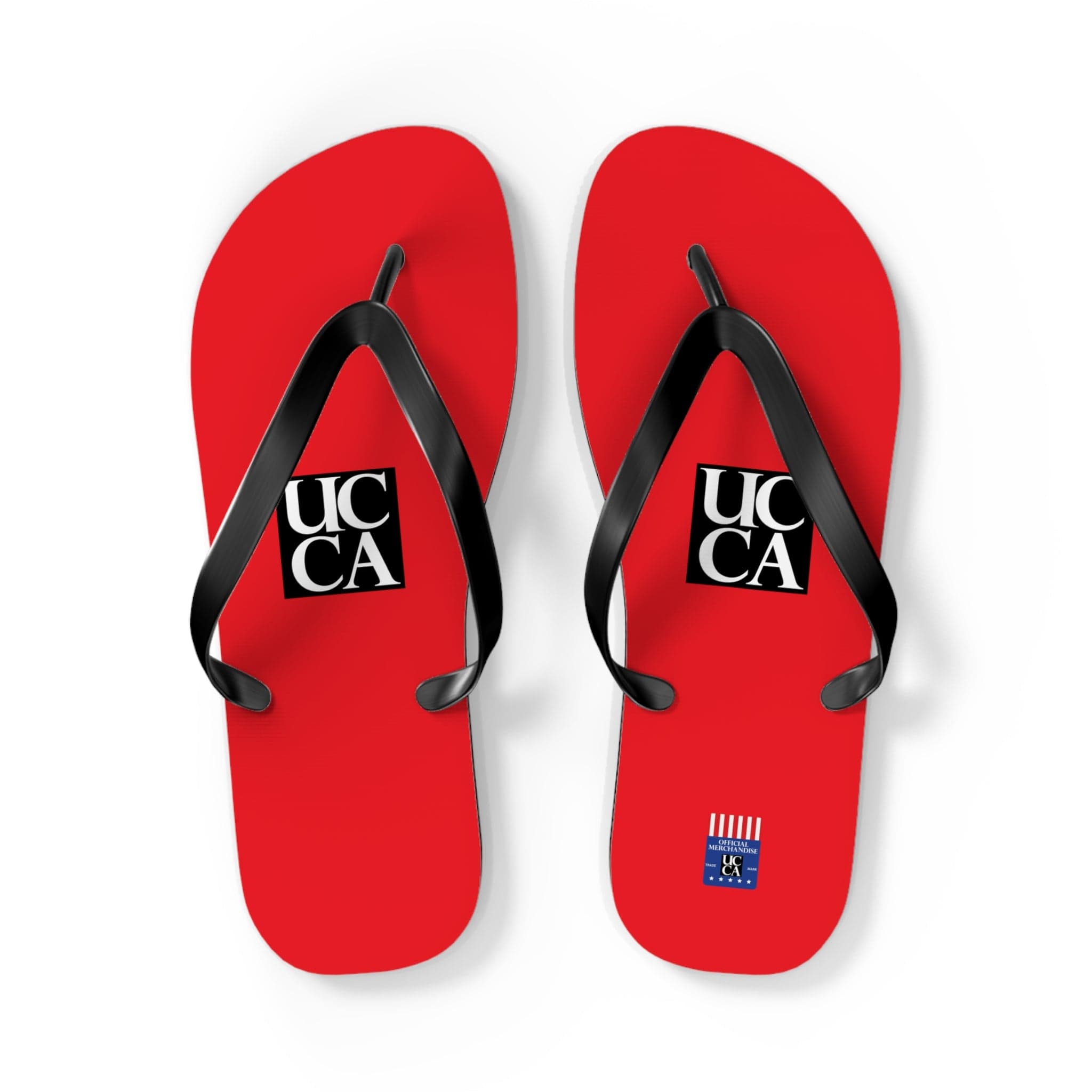Step Into Summer with UCCA Flip Flops - Red L / Black sole Shoes