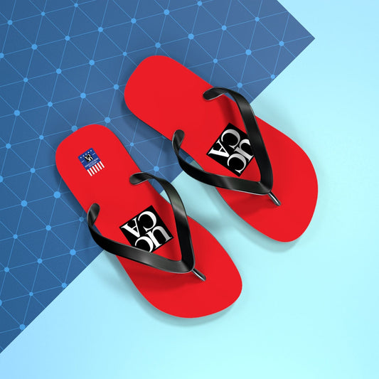 Step Into Summer with UCCA Flip Flops - Red Shoes