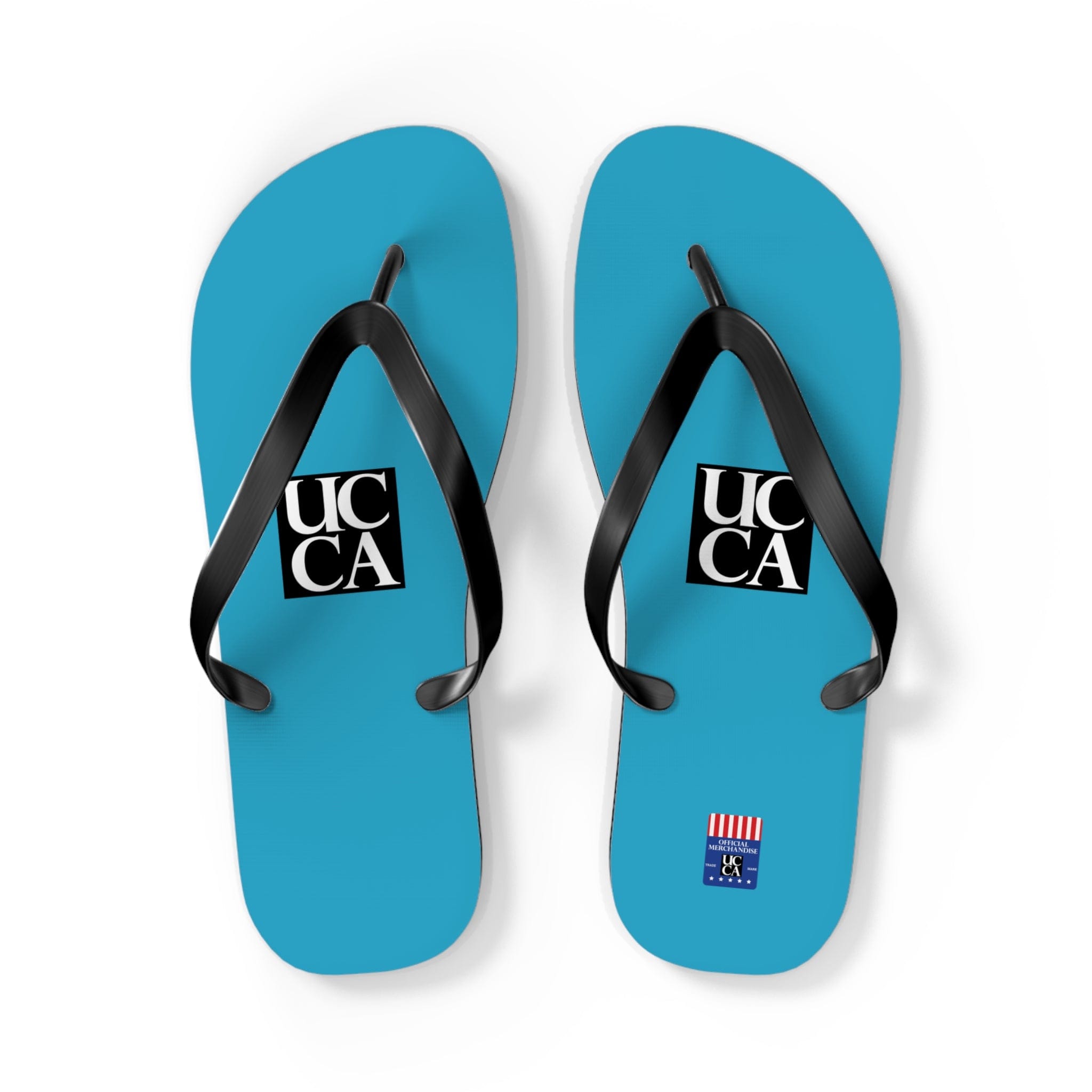 Step Into Summer with UCCA Flip Flops - Turquoise L / Black sole Shoes