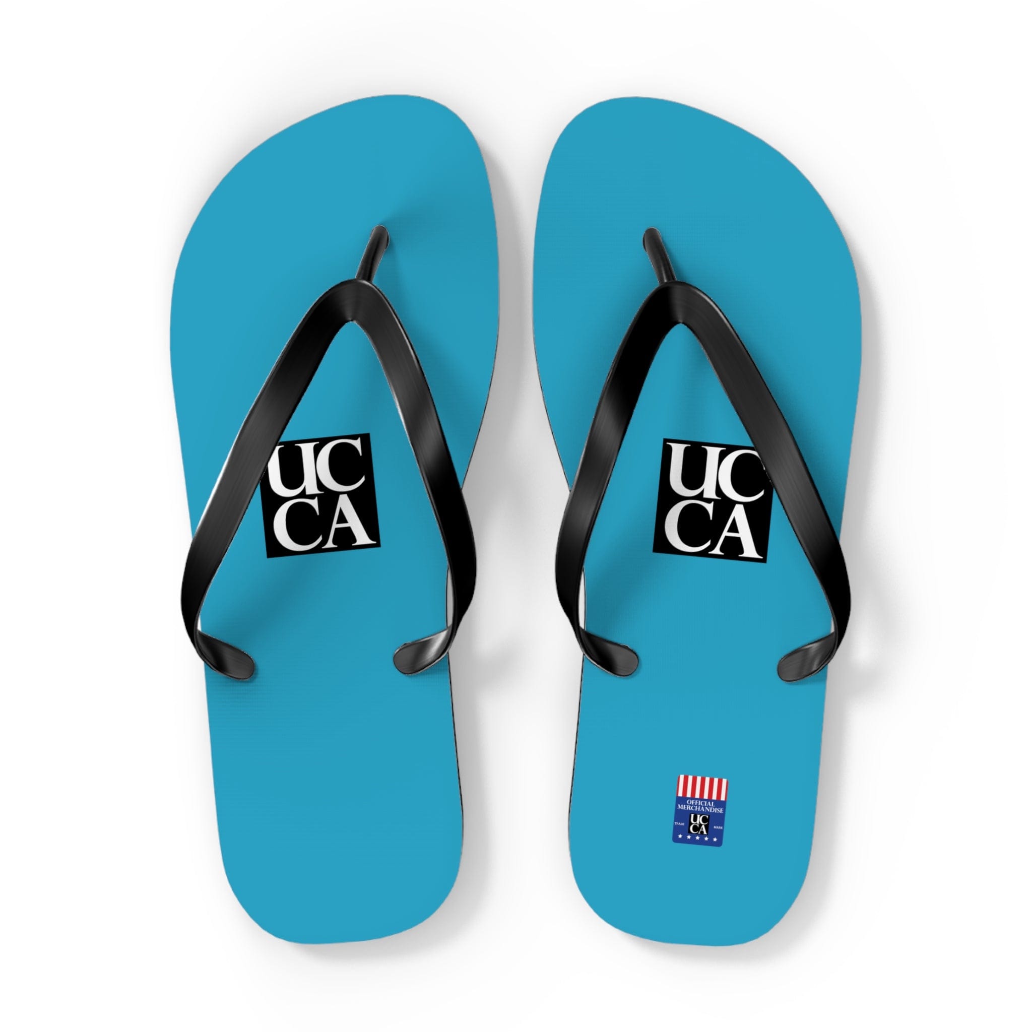 Step Into Summer with UCCA Flip Flops - Turquoise XL / Black sole Shoes