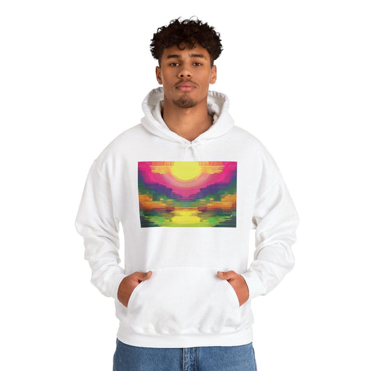 "Sunset Glow" Unisex Heavy™ Blend Hoodie - Front and Back Print Hoodie
