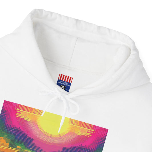 "Sunset Glow" Unisex Heavy™ Blend Hoodie - Front and Back Print Hoodie