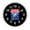 The Official UCCA Timekeeper: Wall Clock - Black Watch Face Black Base / White / 10" Home Decor