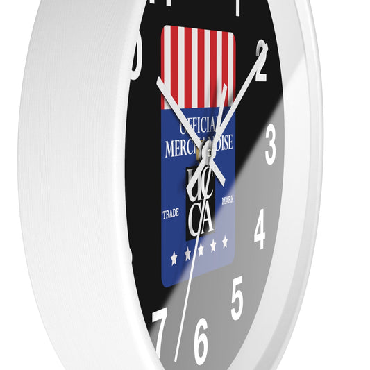 The Official UCCA Timekeeper: Wall Clock - Black Watch Face Home Decor
