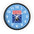 The Official UCCA Timekeeper: Wall Clock - Blue Watch Face Black Base / White / 10" Home Decor