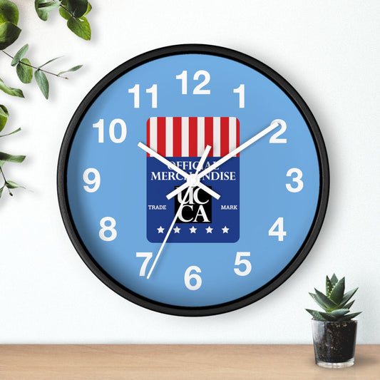 The Official UCCA Timekeeper: Wall Clock - Blue Watch Face Home Decor