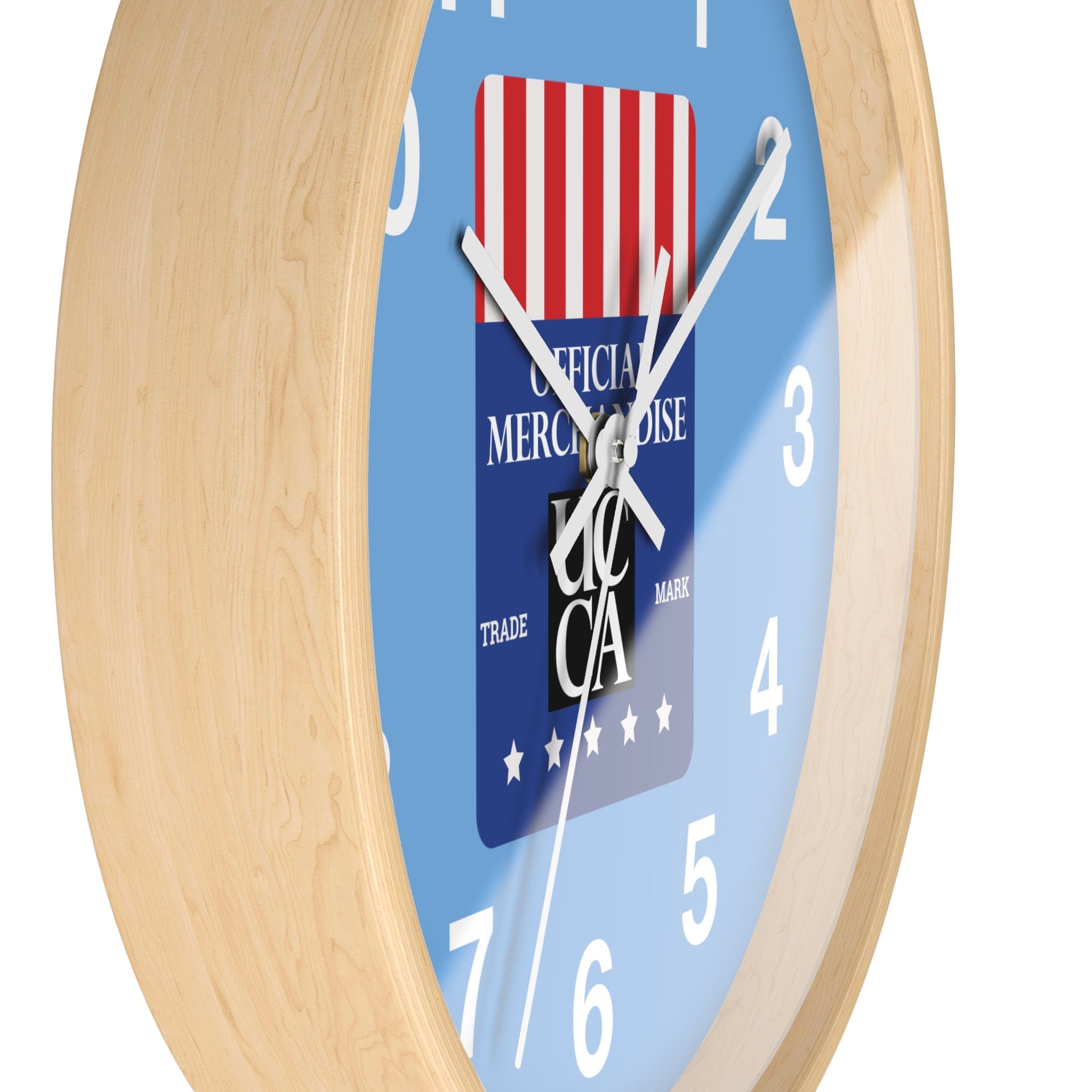 The Official UCCA Timekeeper: Wall Clock - Blue Watch Face Home Decor