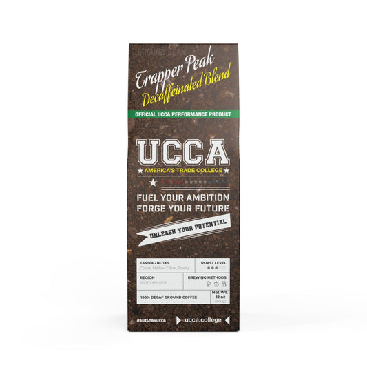 Trapper Peak Decaf Coffee Blend (Medium Roast) - Whole or Ground Bean Ground / 12oz Food & Beverages