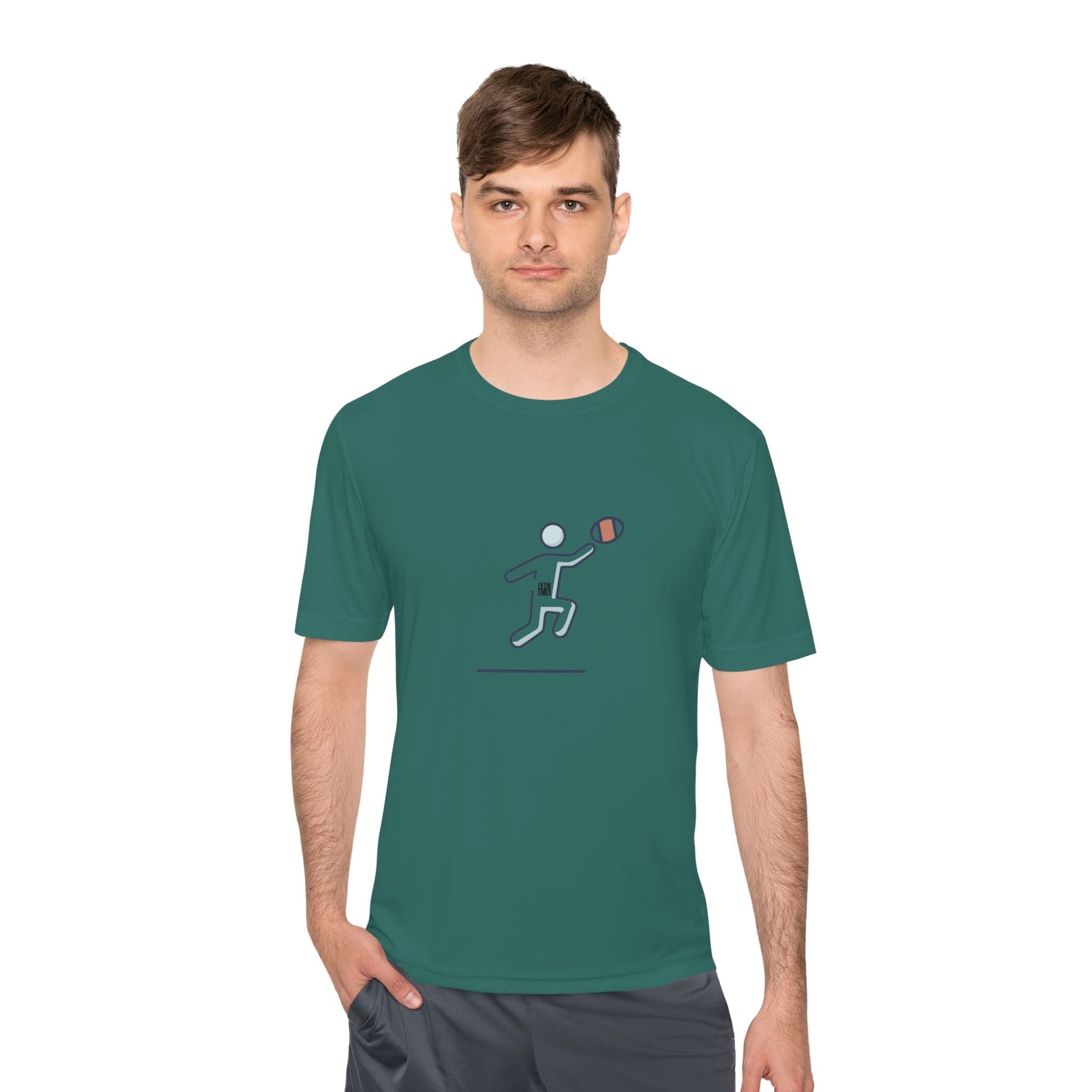 UCCA Athlete’s Performance Moisture Wiking Tee – Move Faster, Play Harder XS / Forest Green T-Shirt