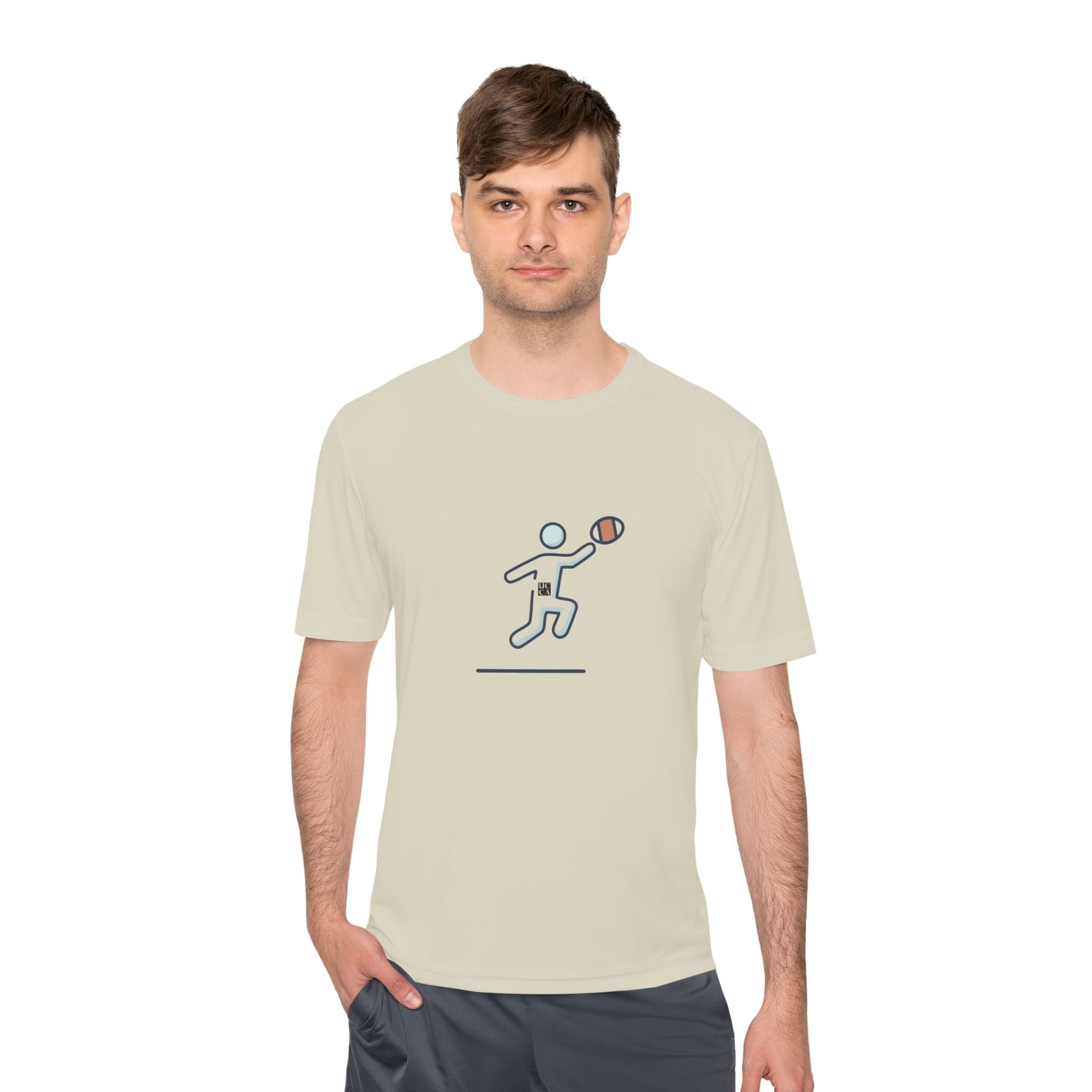 UCCA Athlete’s Performance Moisture Wiking Tee – Move Faster, Play Harder XS / Sand T-Shirt