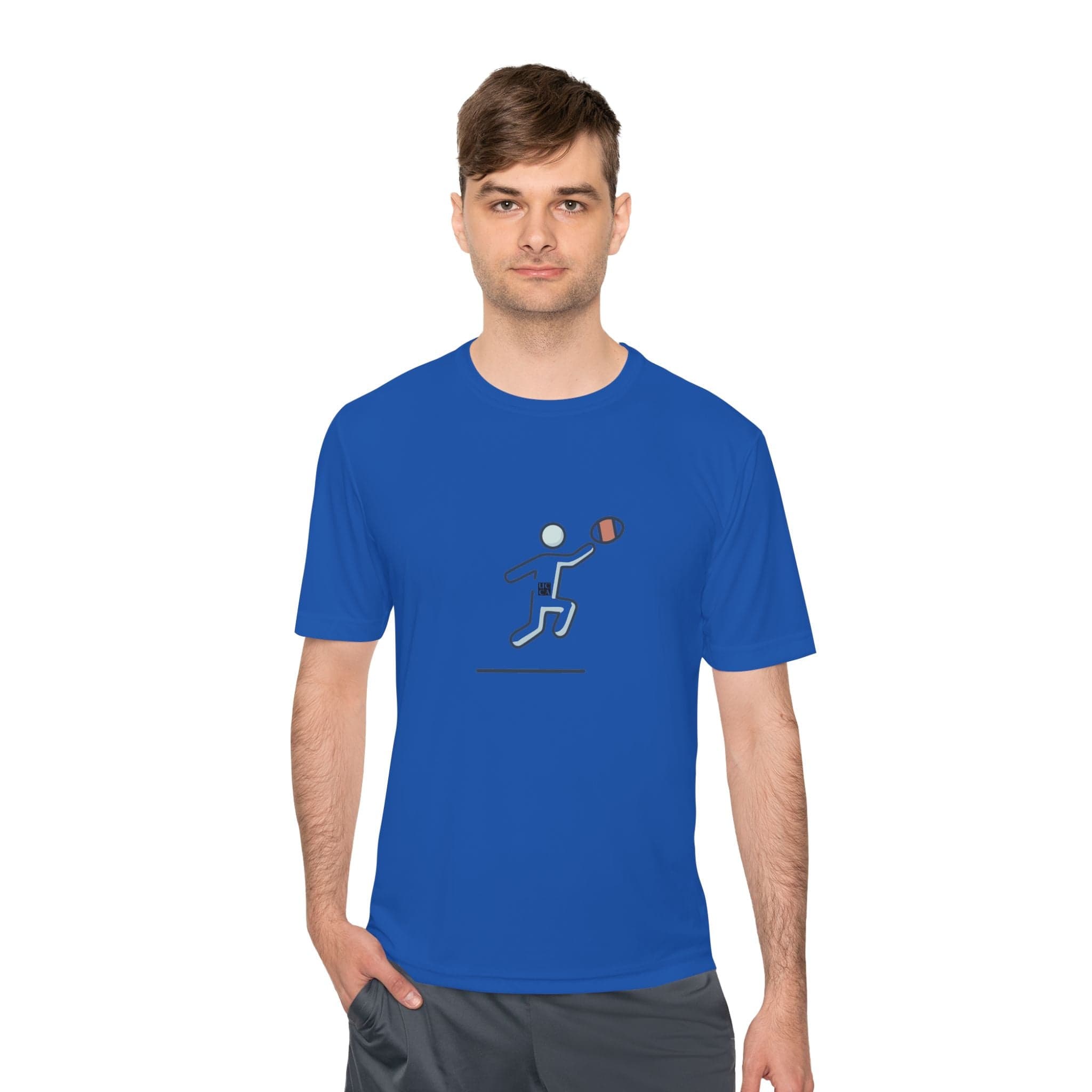 UCCA Athlete’s Performance Moisture Wiking Tee – Move Faster, Play Harder XS / True Royal T-Shirt