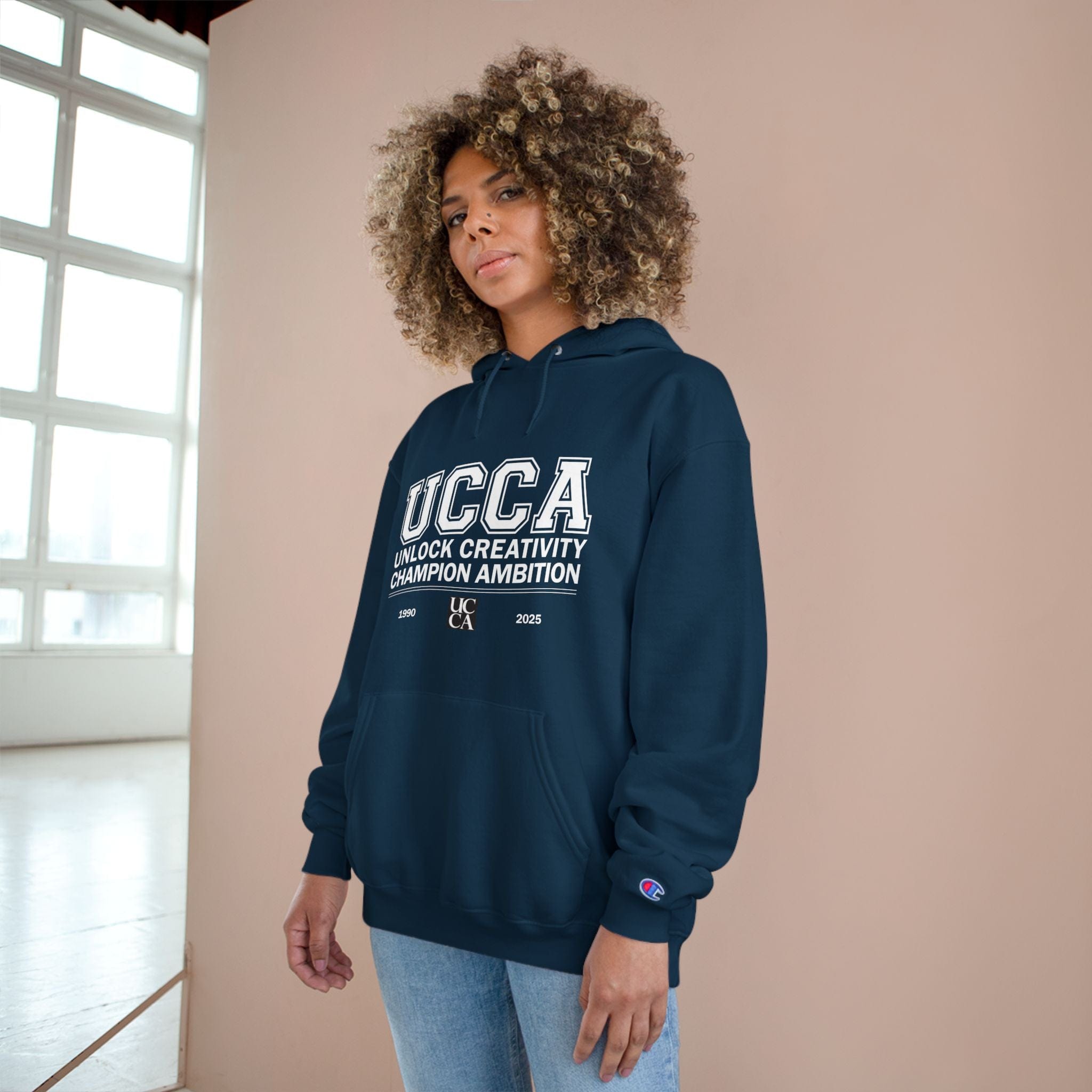 UCCA Champion Hoodie - UNLOCK CREATIVITY, CHAMPION AMBITION Hoodie