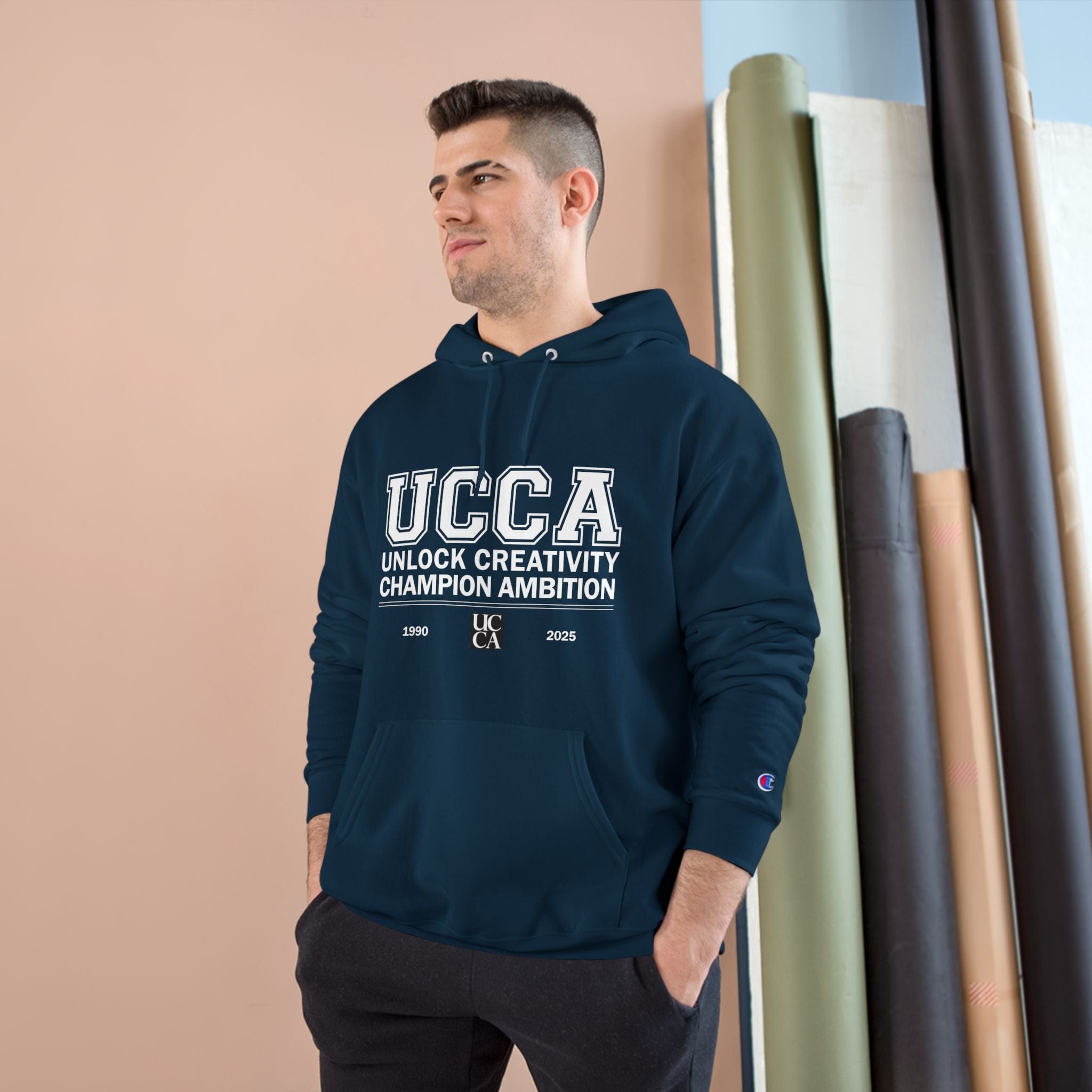 UCCA Champion Hoodie - UNLOCK CREATIVITY, CHAMPION AMBITION Hoodie