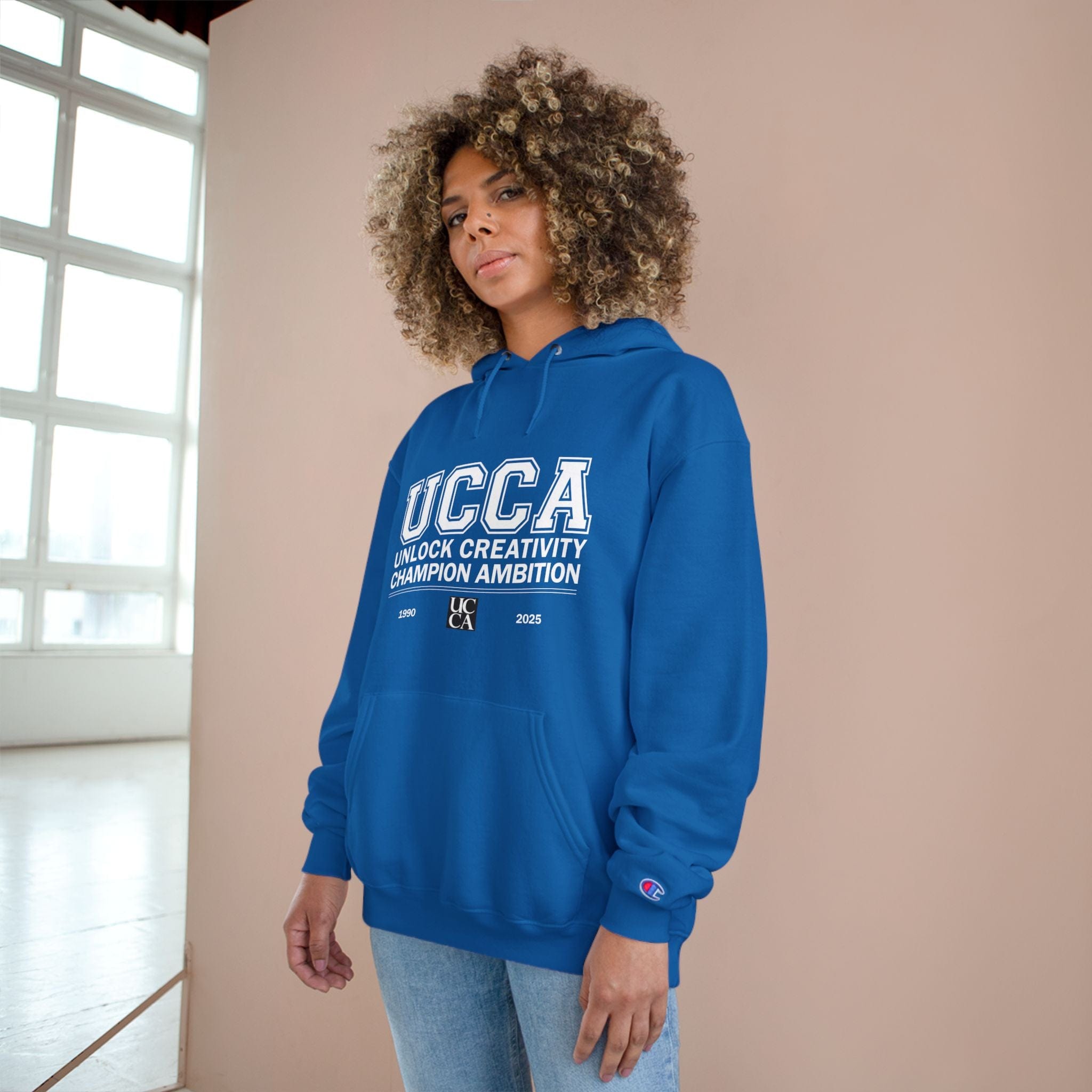 UCCA Champion Hoodie - UNLOCK CREATIVITY, CHAMPION AMBITION Hoodie