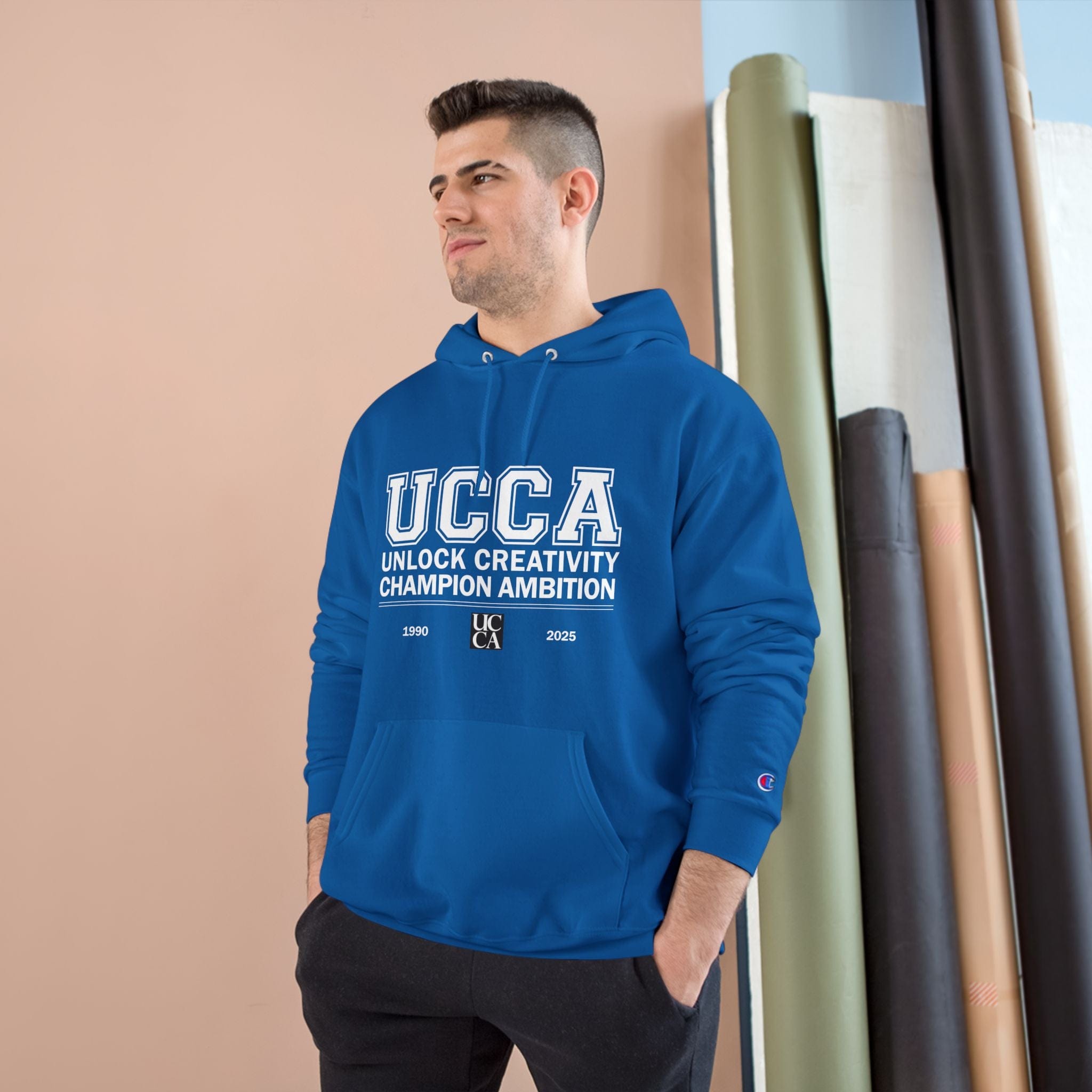 UCCA Champion Hoodie - UNLOCK CREATIVITY, CHAMPION AMBITION Hoodie