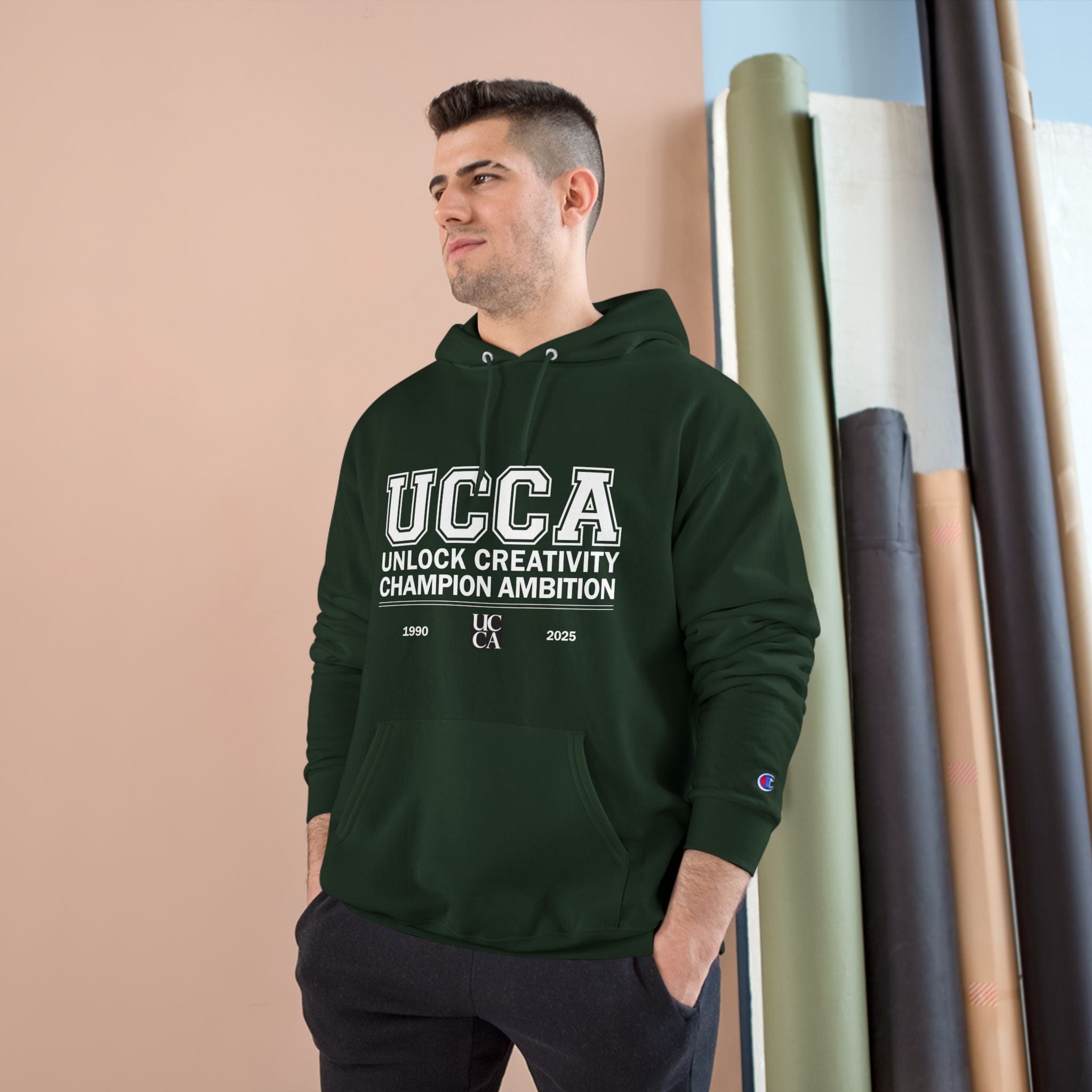 UCCA Champion Hoodie - UNLOCK CREATIVITY, CHAMPION AMBITION Hoodie