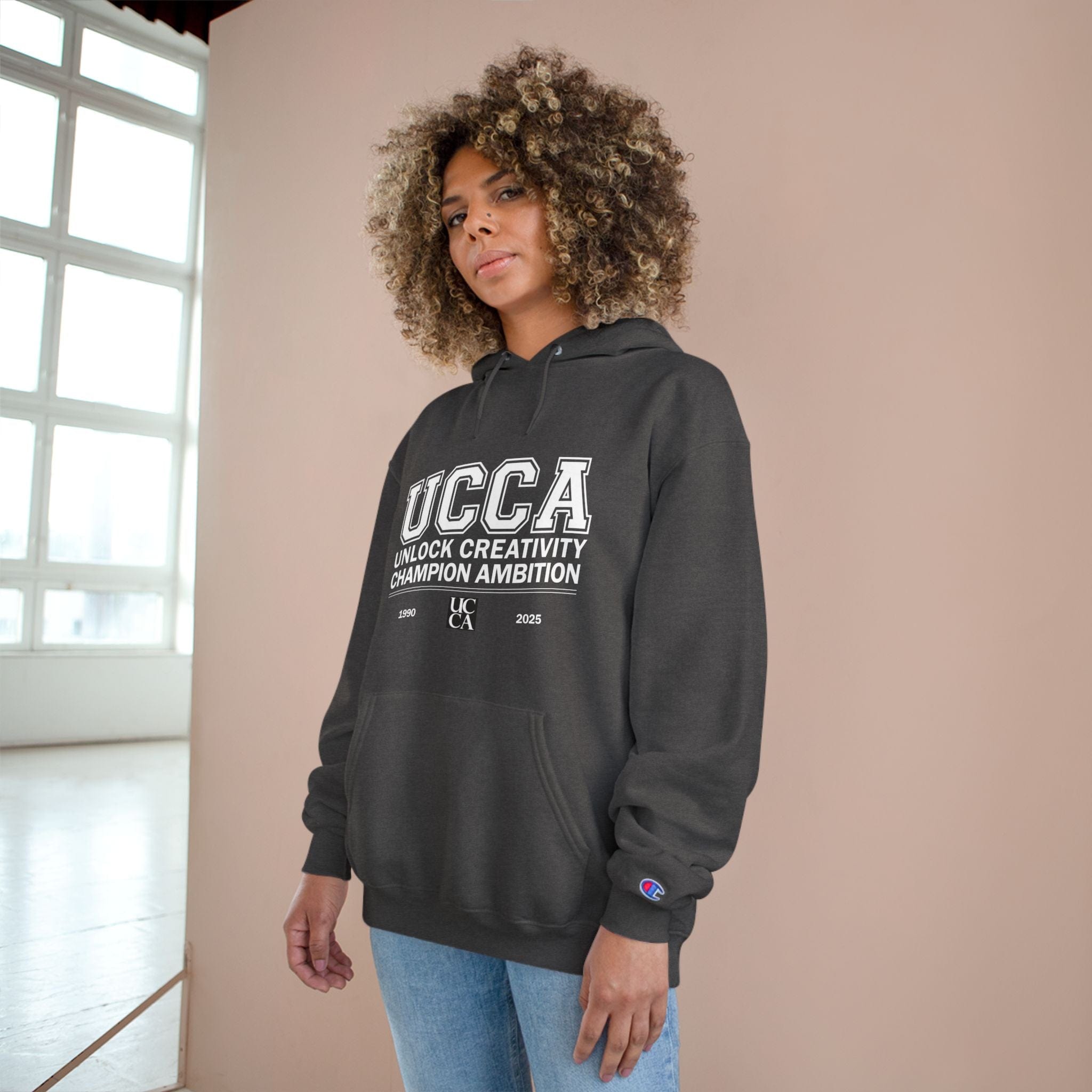 UCCA Champion Hoodie - UNLOCK CREATIVITY, CHAMPION AMBITION Hoodie