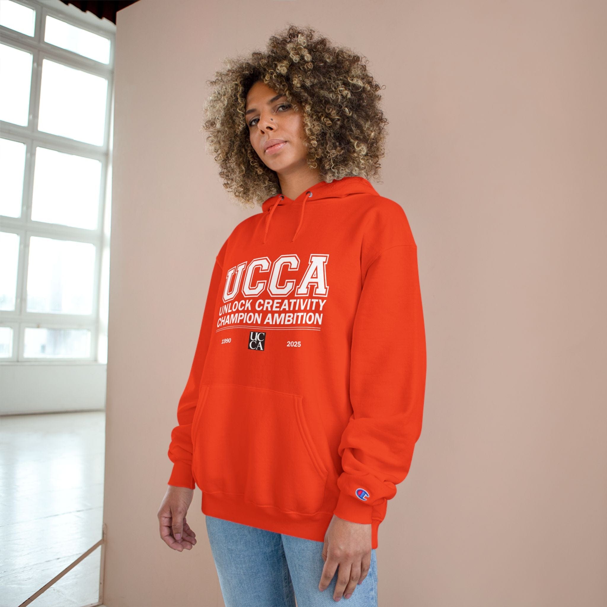 UCCA Champion Hoodie - UNLOCK CREATIVITY, CHAMPION AMBITION Hoodie