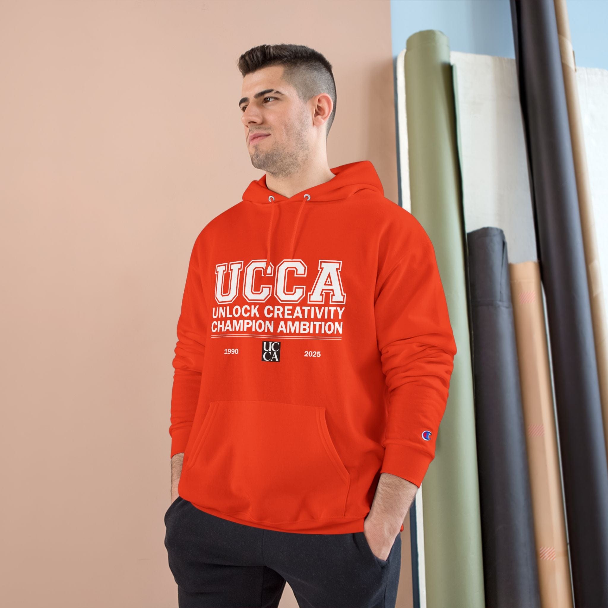 UCCA Champion Hoodie - UNLOCK CREATIVITY, CHAMPION AMBITION Hoodie