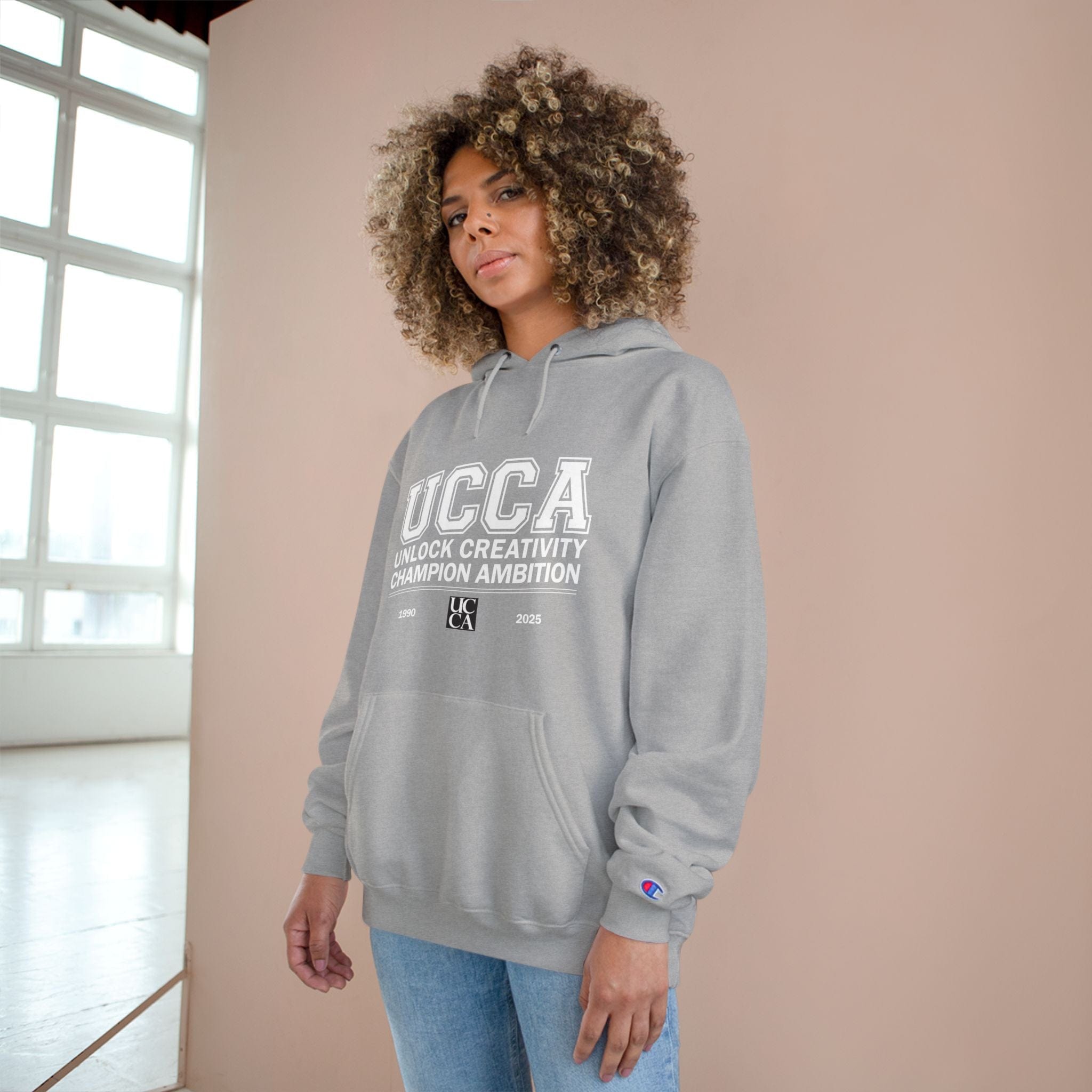 UCCA Champion Hoodie - UNLOCK CREATIVITY, CHAMPION AMBITION Hoodie