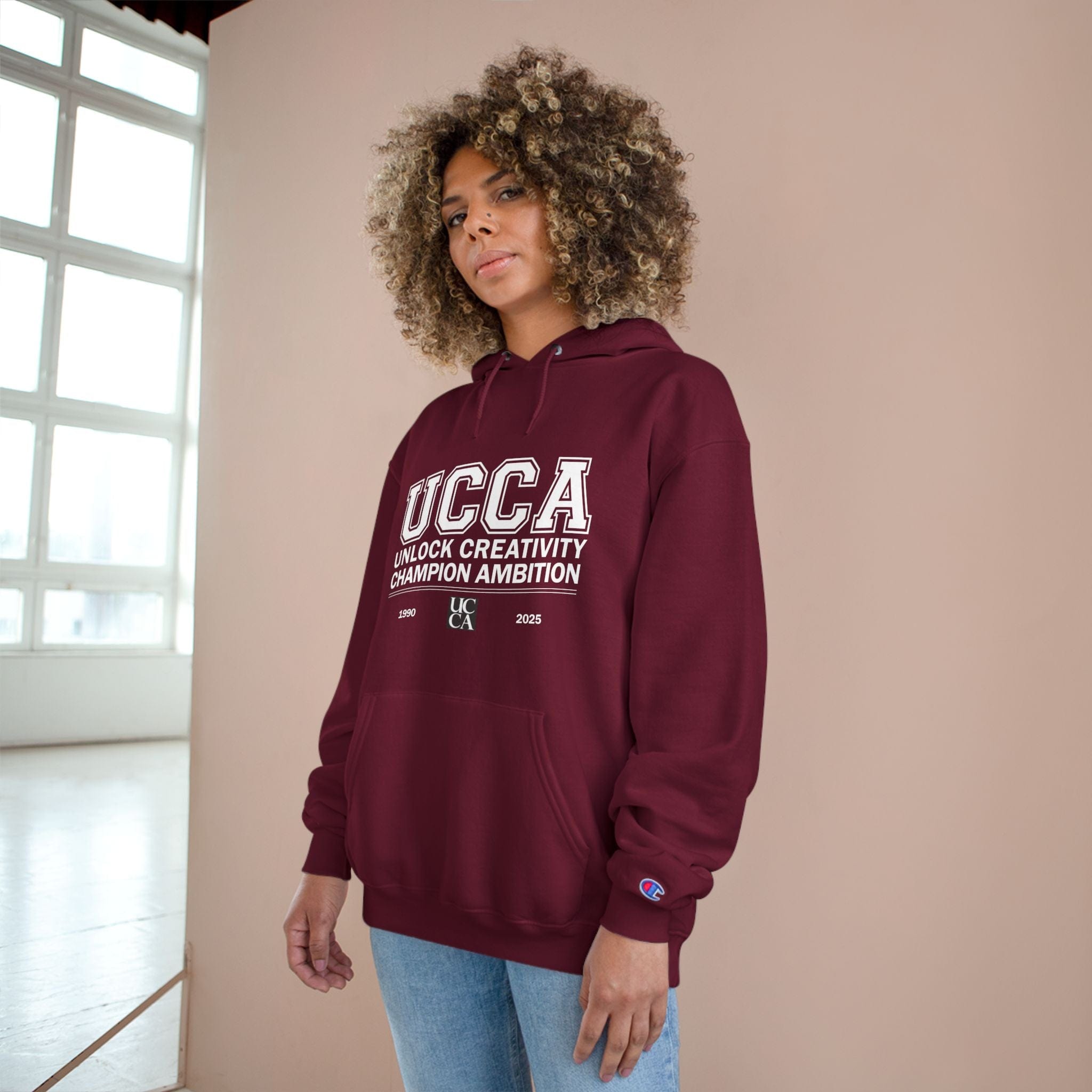 UCCA Champion Hoodie - UNLOCK CREATIVITY, CHAMPION AMBITION Hoodie