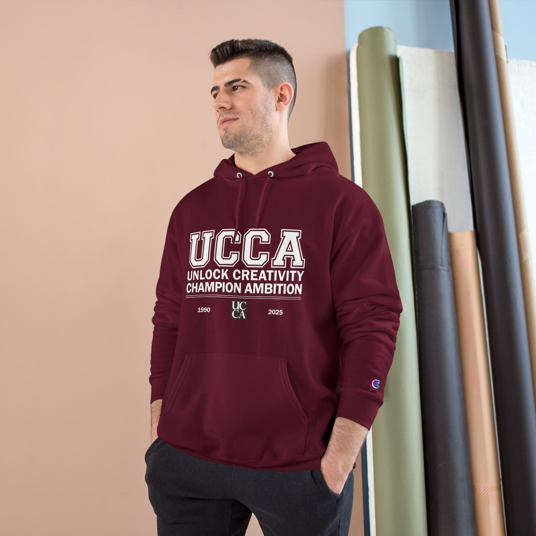 UCCA Champion Hoodie - UNLOCK CREATIVITY, CHAMPION AMBITION Hoodie