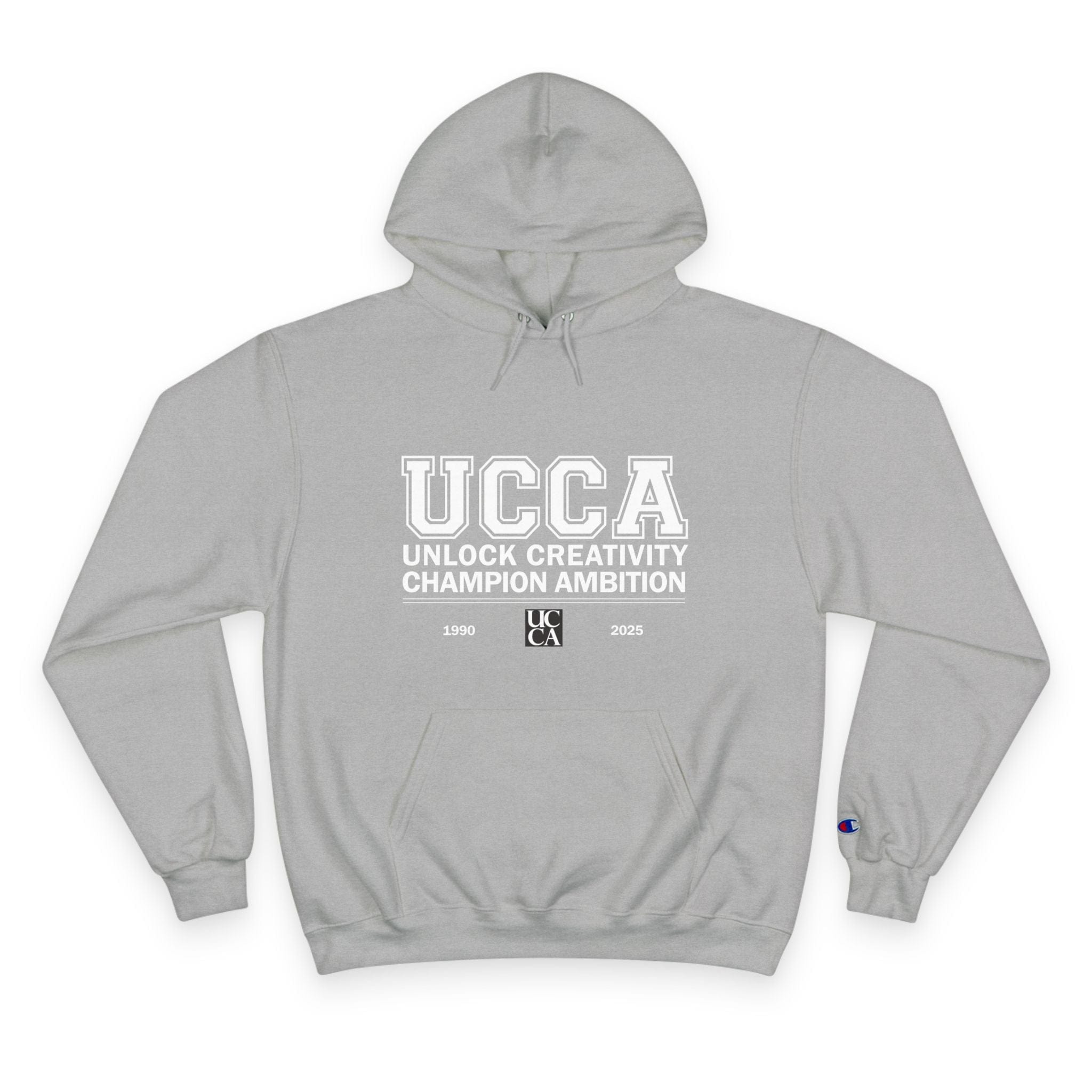 UCCA Champion Hoodie - UNLOCK CREATIVITY, CHAMPION AMBITION Light Steel / S Hoodie