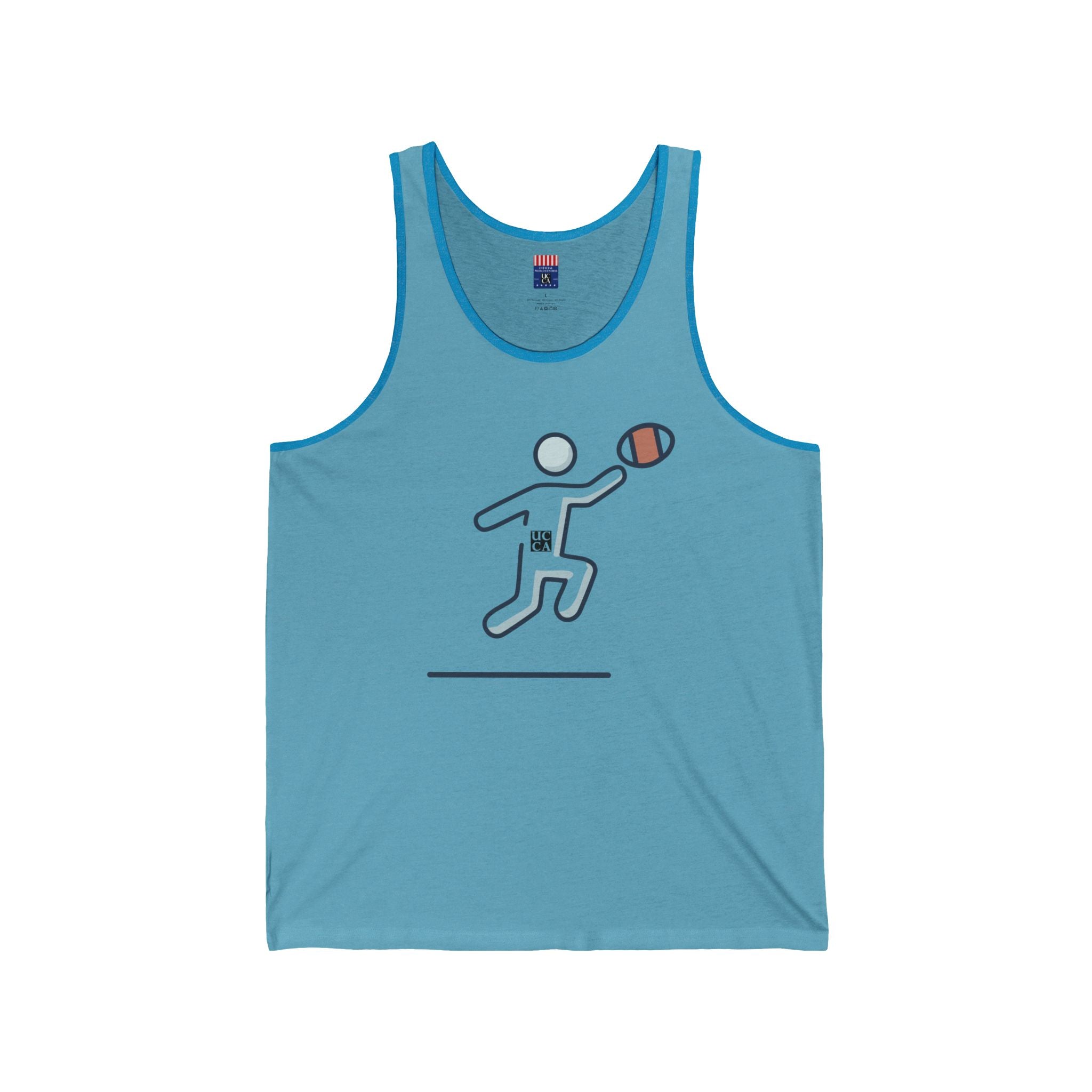 UCCA Game Day Jersey Tank – Play Hard, Chill Harder - 3 Colors XS / Aqua TriBlend Tank Top