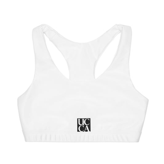UCCA Girls' Racerback Sports Bra: Comfort Meets Confidence 3/4 Years All Over Prints