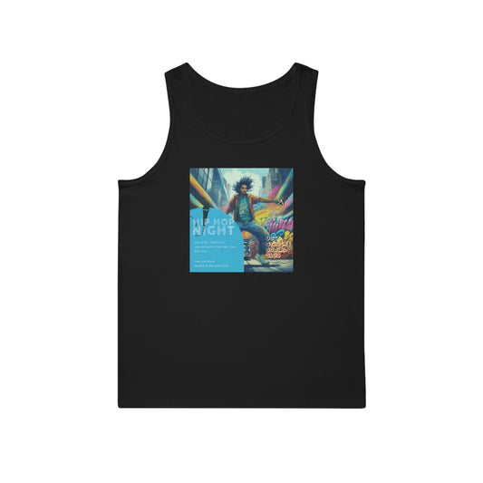 UCCA Hip Hop Club Retro Tank - Unisex Softstyle™ Black / S Tank Top