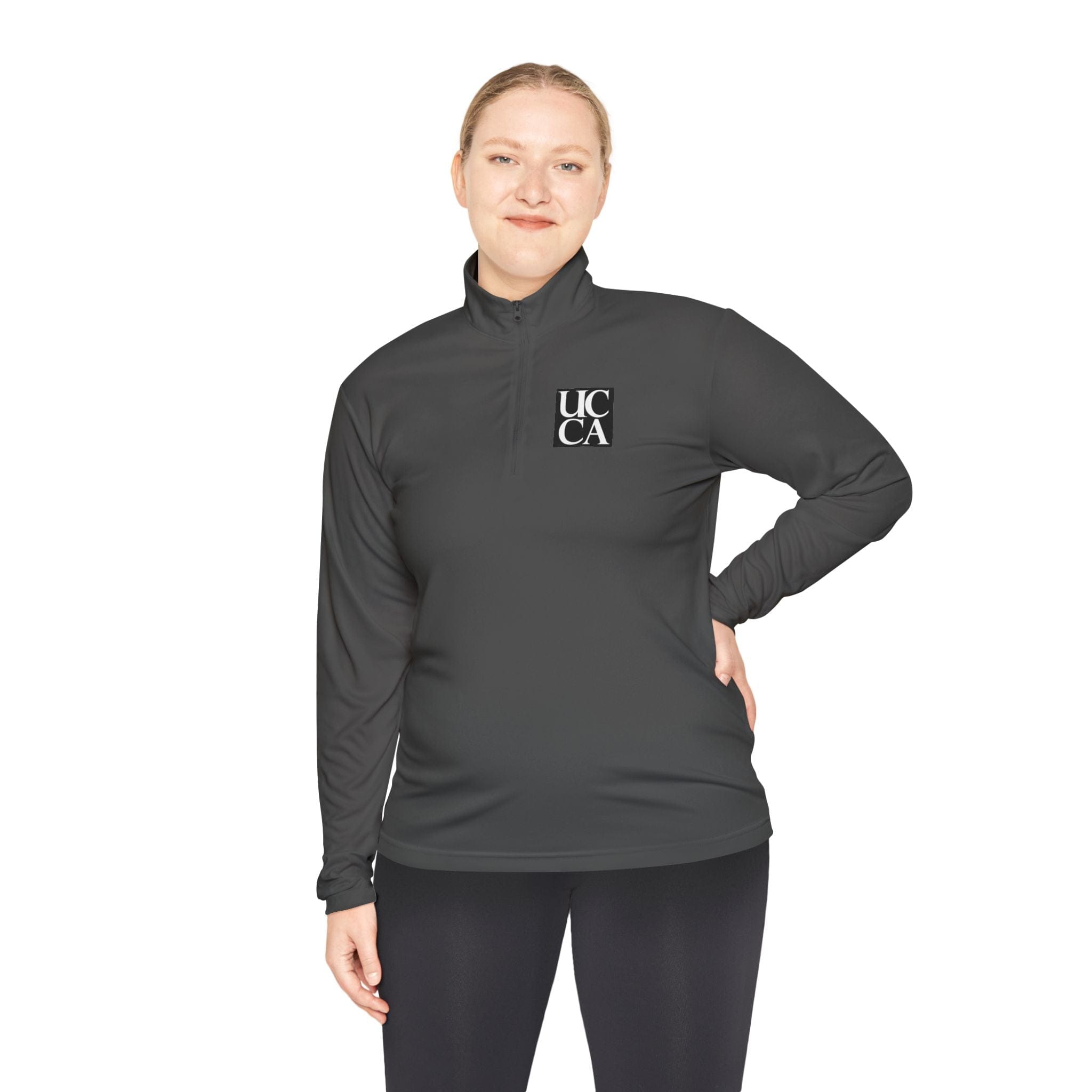 UCCA Iconic Unisex Quarter-Zip Pullover – Game-Ready & Everyday Cool XS / Iron Grey Long-sleeve