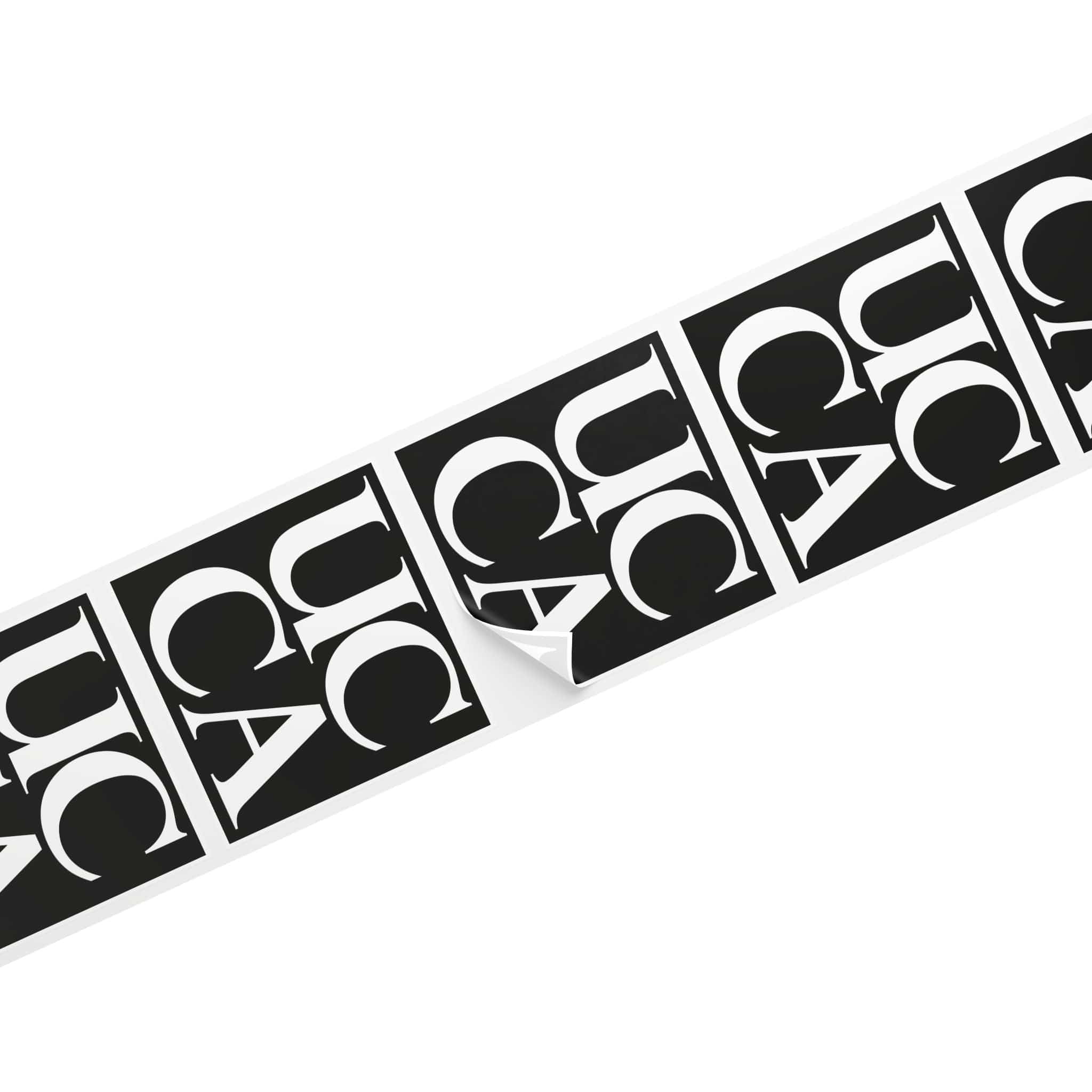 UCCA Logo Square Sticker Label Rolls Paper products