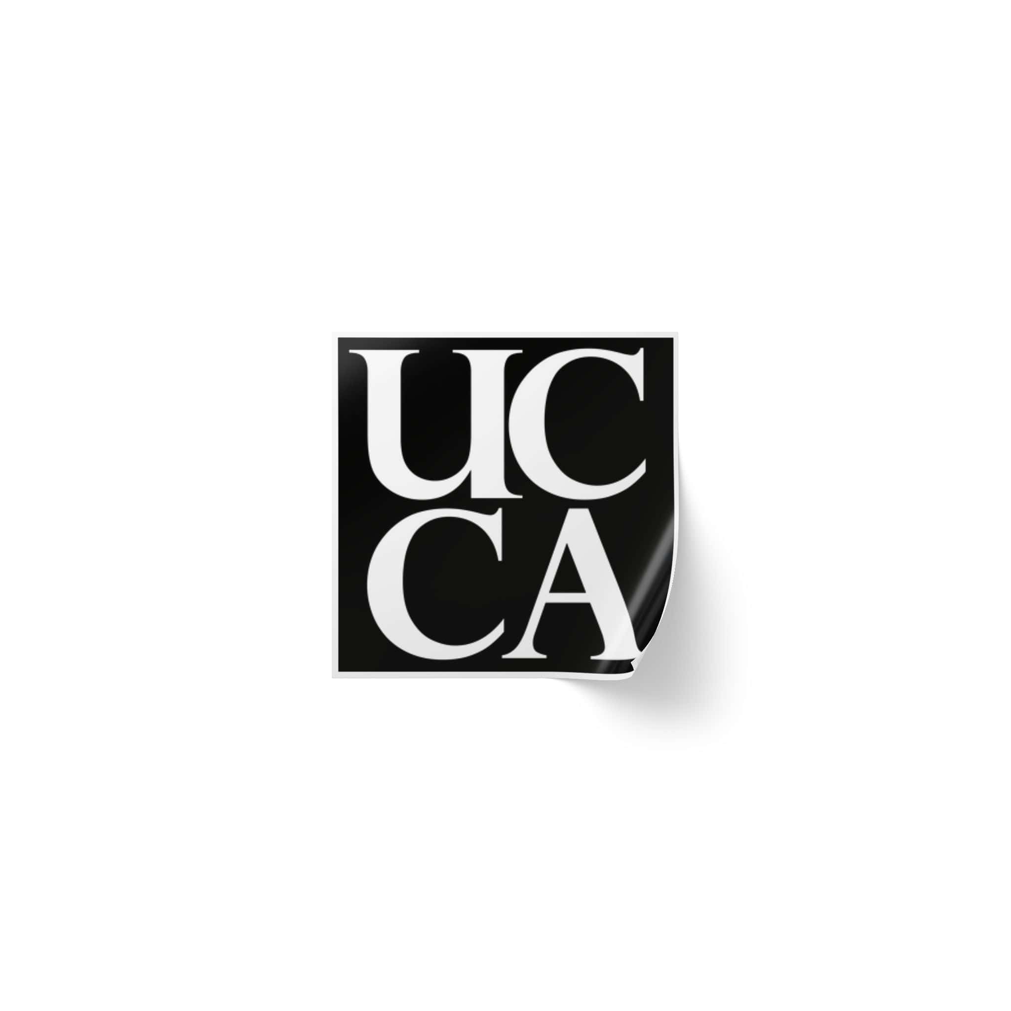 UCCA Logo Square Sticker Label Rolls Paper products
