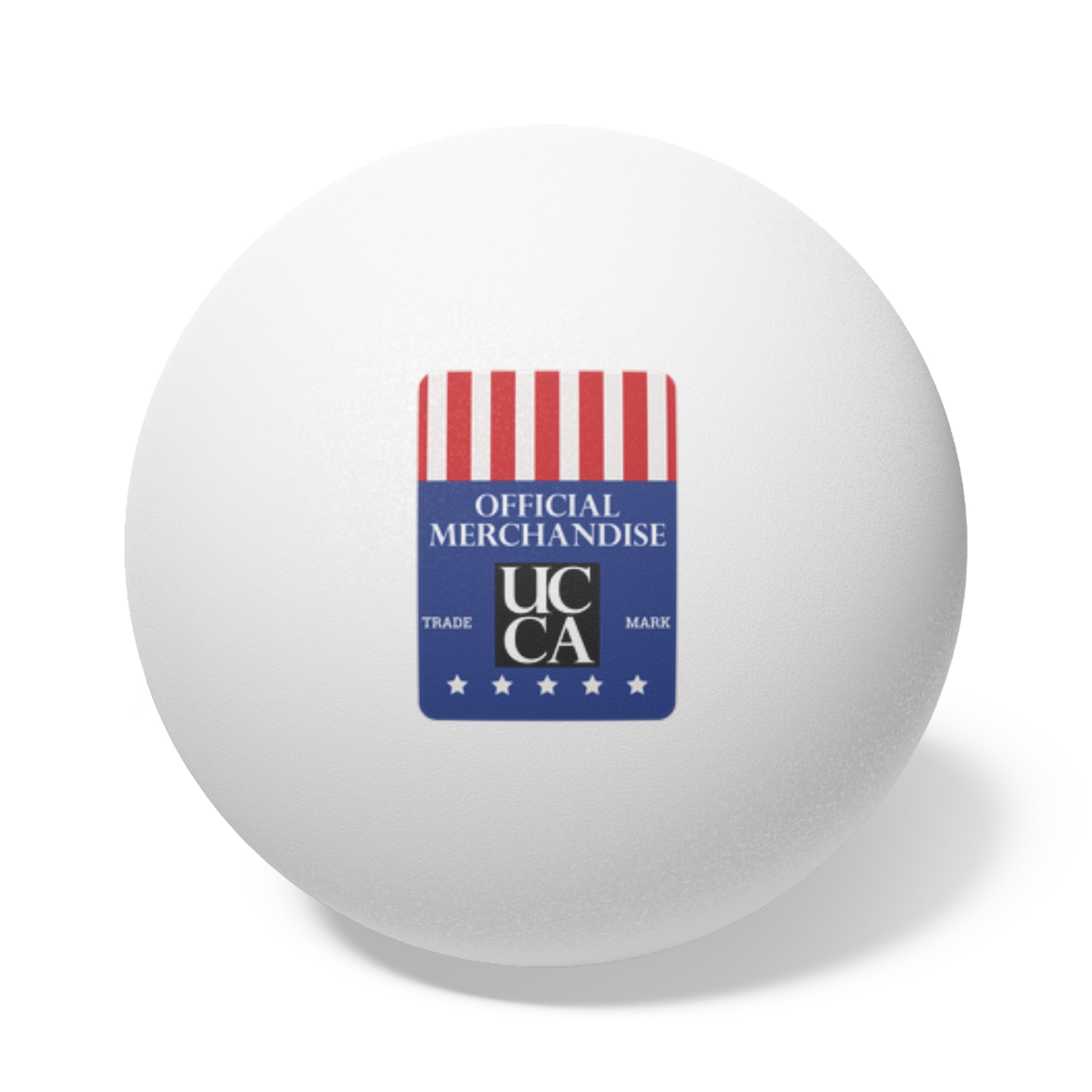 UCCA Official Ping Pong Balls – Game On Edition, 6 pcs 🏓✨ White / 1.6