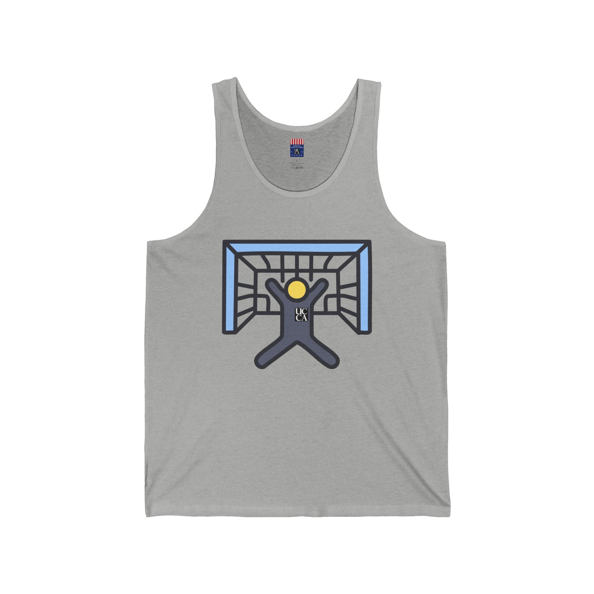 UCCA Soccer Goal Keeper Icon Jersey Tank – Kick It in Style XS / Athletic Heather Tank Top