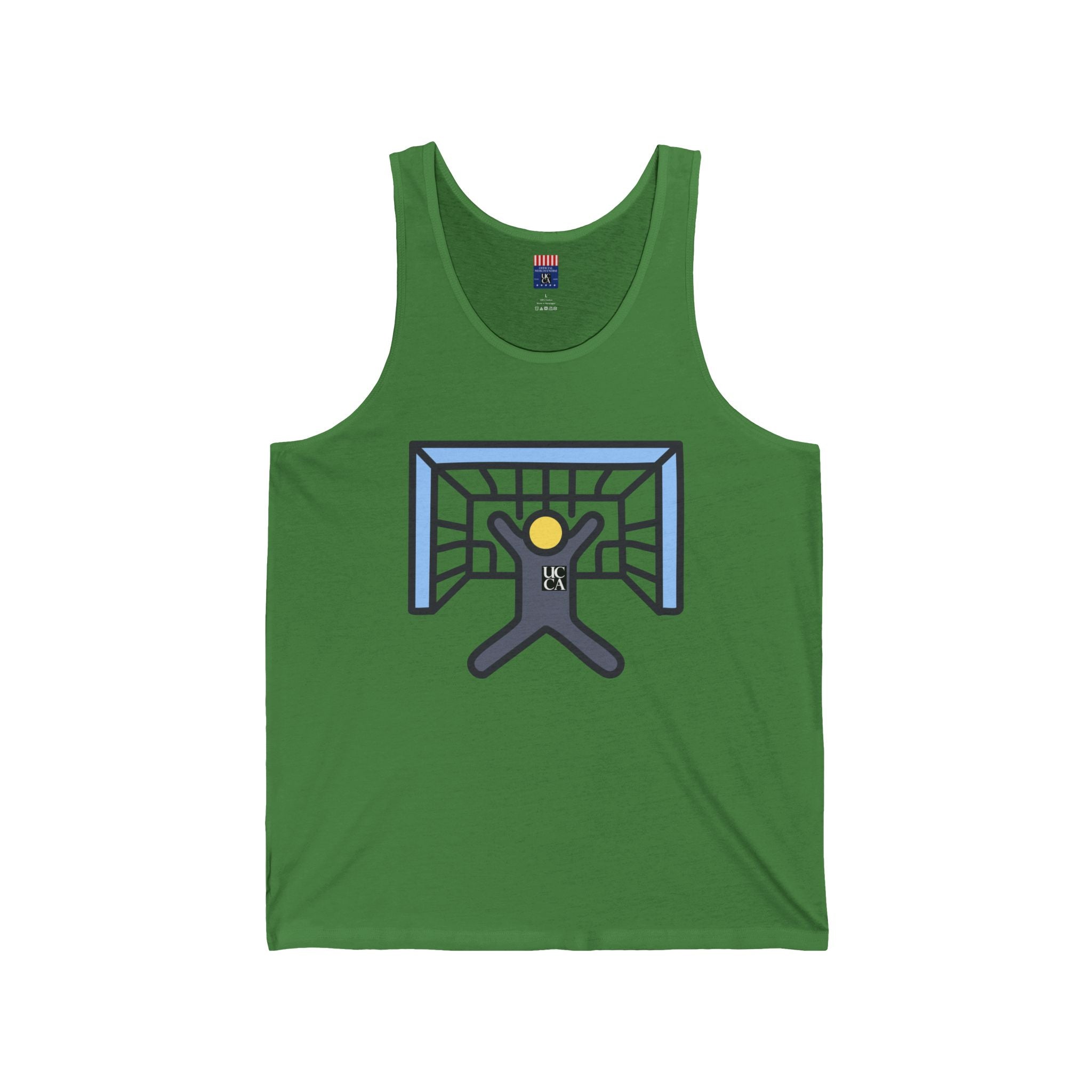 UCCA Soccer Goal Keeper Icon Jersey Tank – Kick It in Style XS / Leaf Tank Top