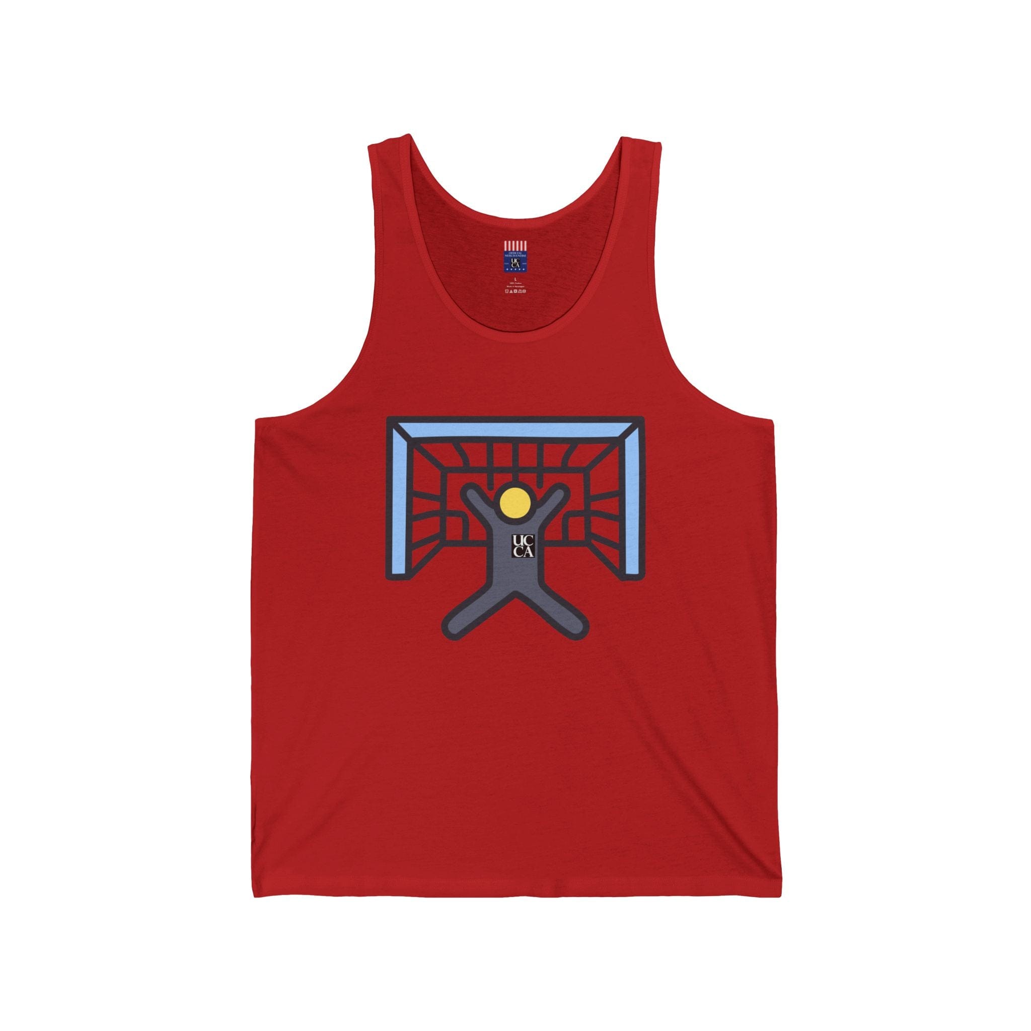UCCA Soccer Goal Keeper Icon Jersey Tank – Kick It in Style XS / Red Tank Top