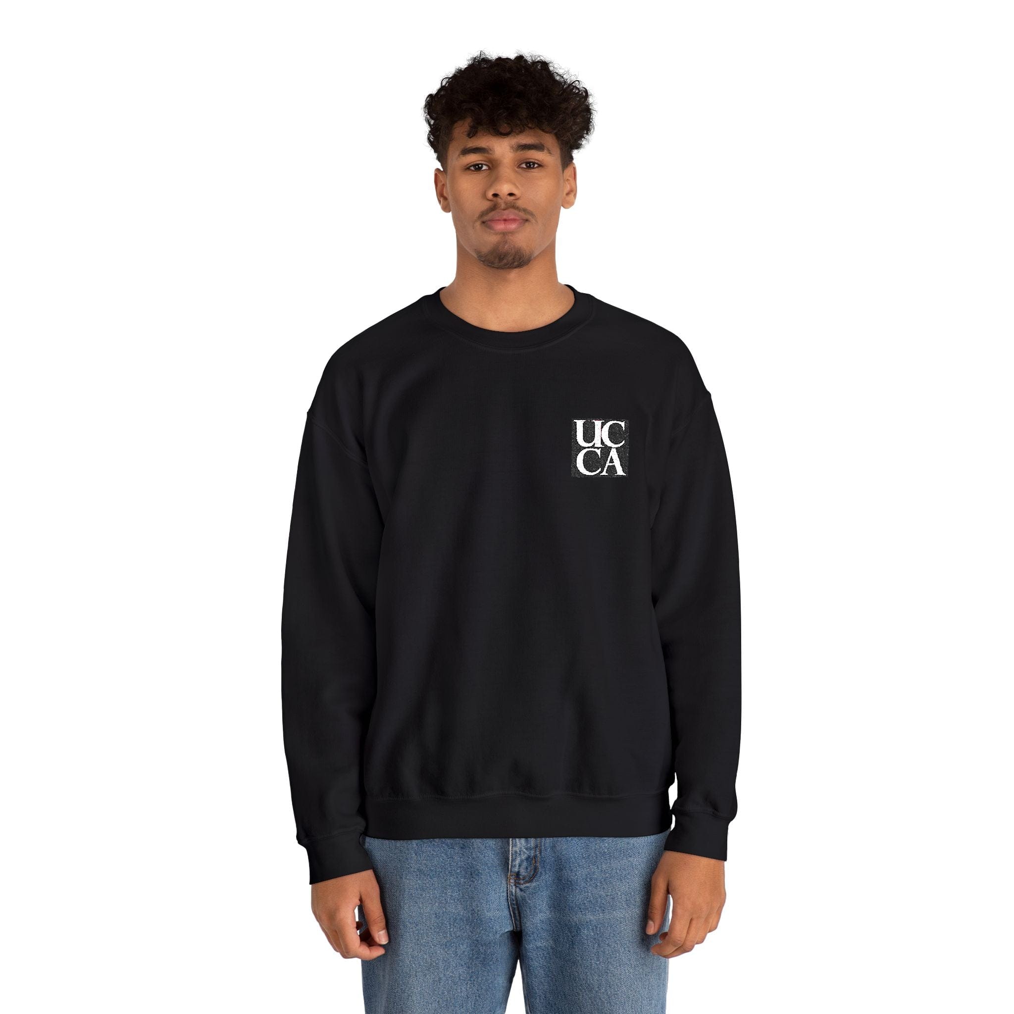 UCCA Unisex Heavy Blend™ Embroidered Crewneck Sweatshirt by Gildan S / Black Sweatshirt