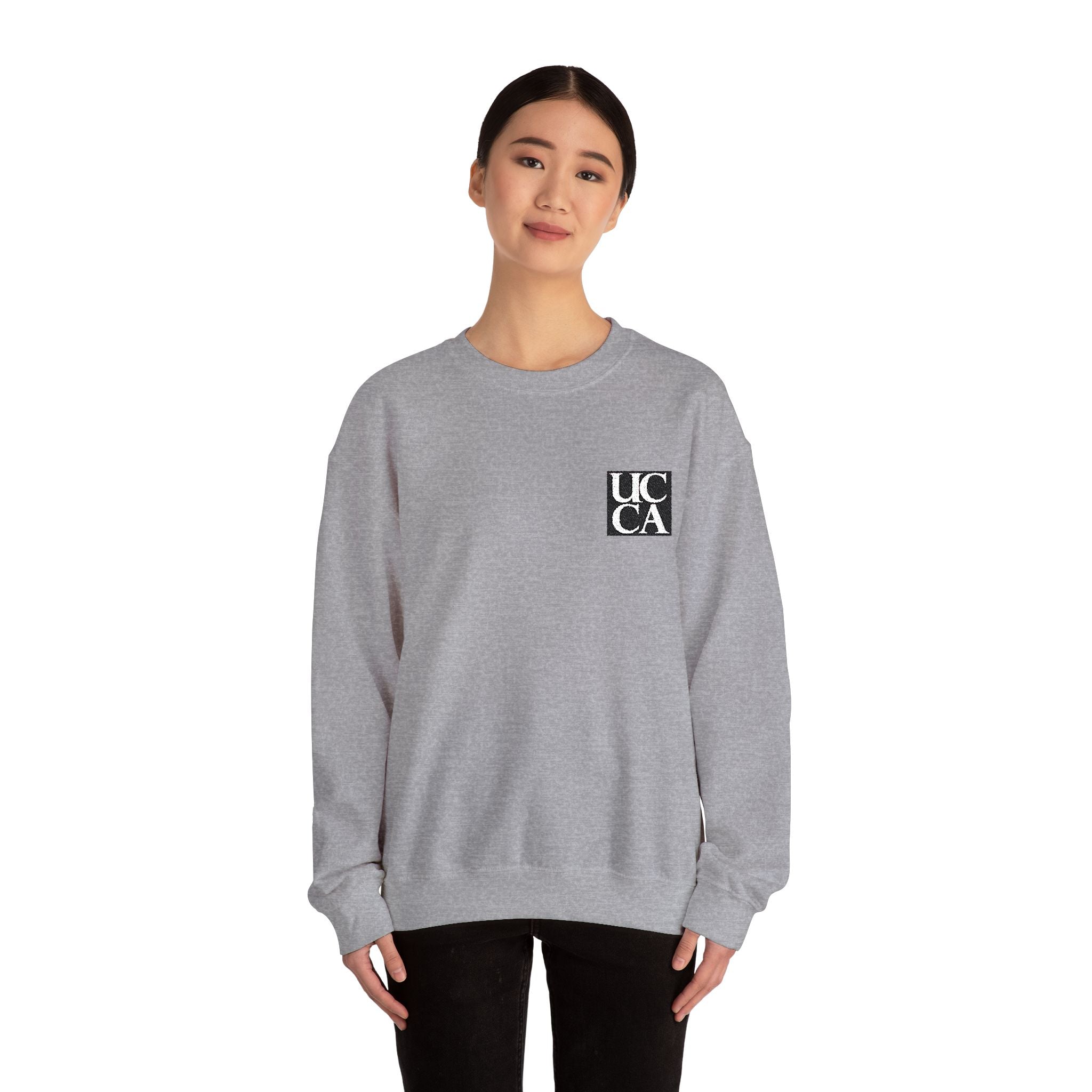 UCCA Unisex Heavy Blend™ Embroidered Crewneck Sweatshirt by Gildan Sweatshirt