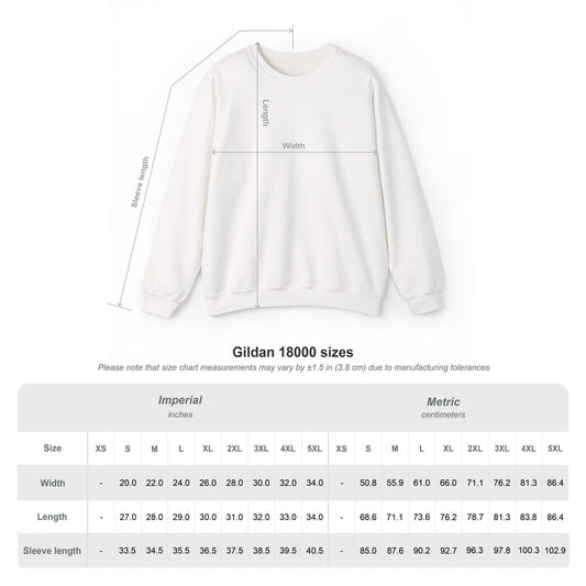 UCCA Unisex Heavy Blend™ Embroidered Crewneck Sweatshirt by Gildan Sweatshirt