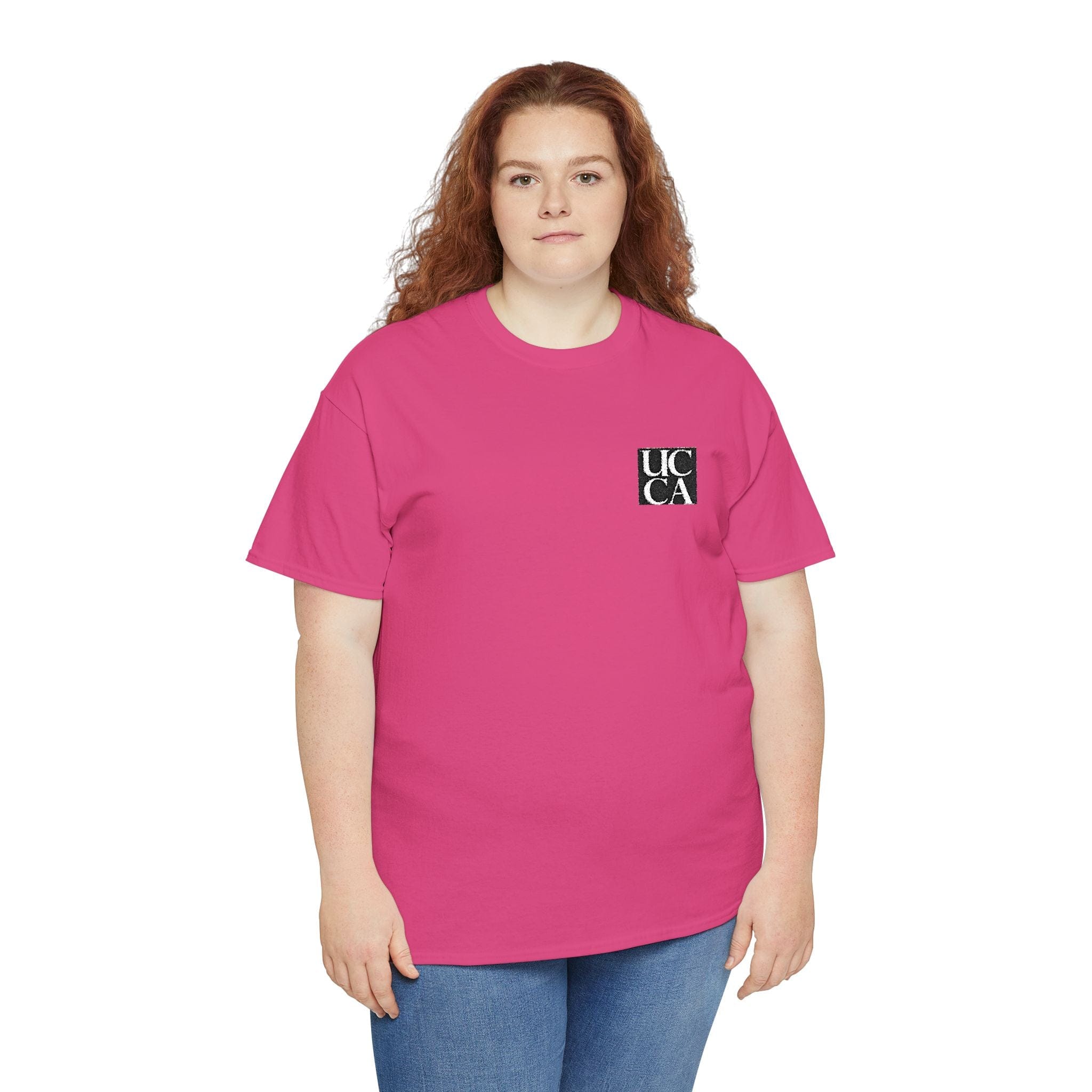 UCCA Welcome Tee – Womens Embroidered Edition for New Students Heliconia / S T-Shirt
