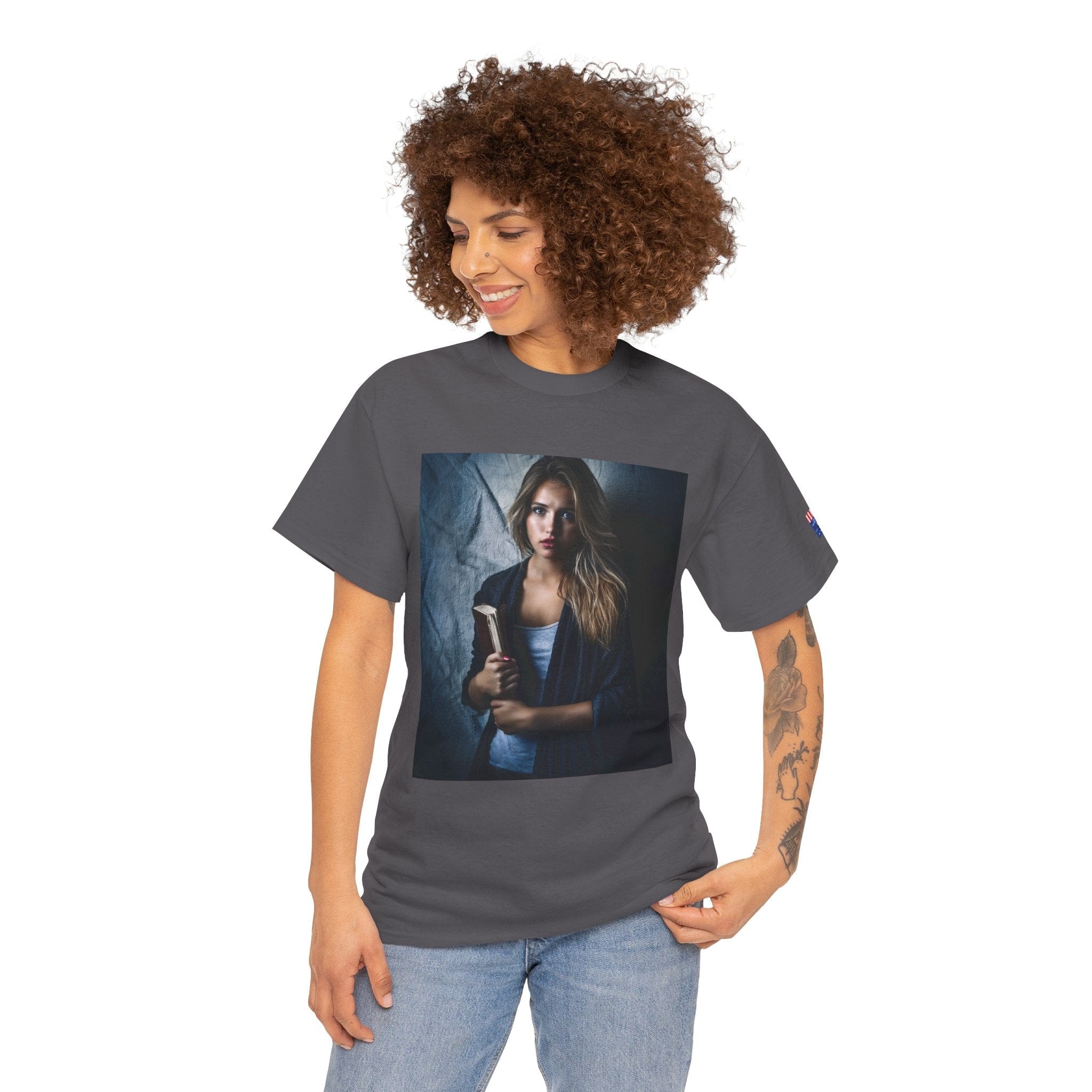 Unbothered & Brilliant – Heavy Cotton Tee Charcoal / S T-Shirt