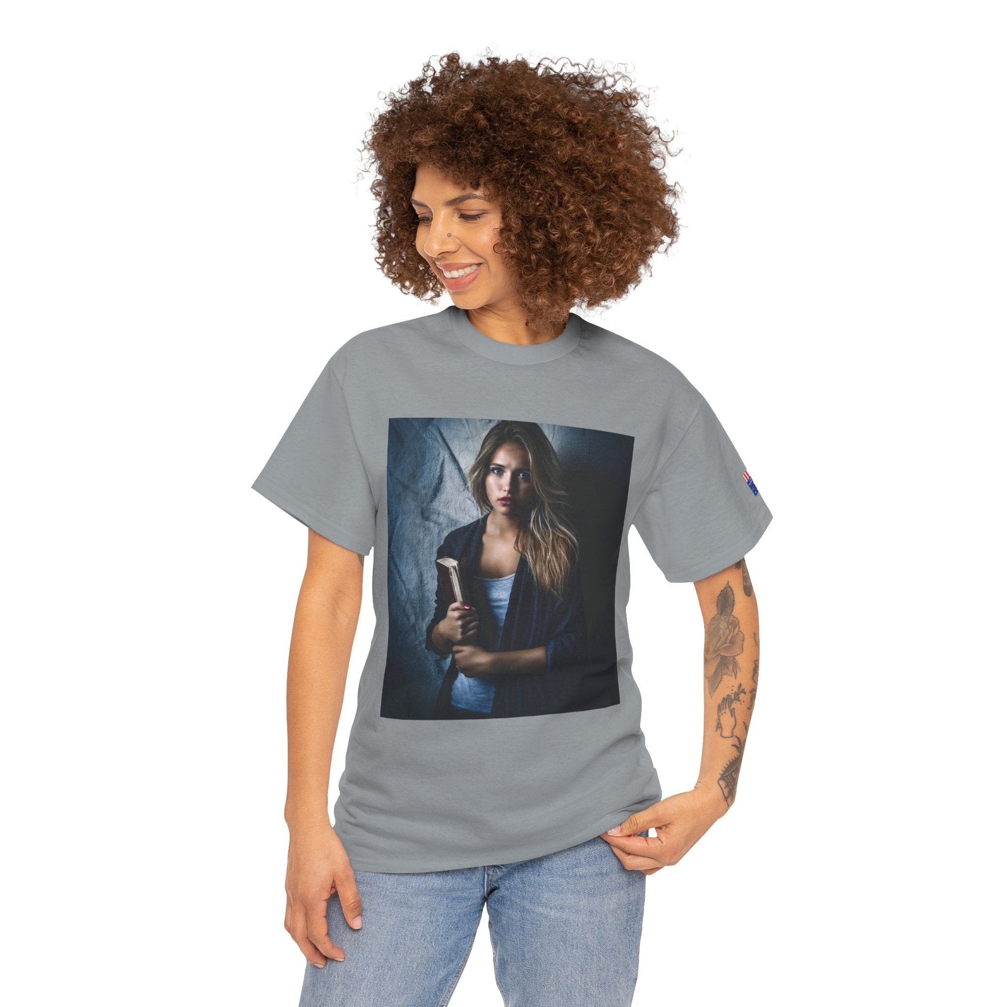 Unbothered & Brilliant – Heavy Cotton Tee Gravel / S T-Shirt