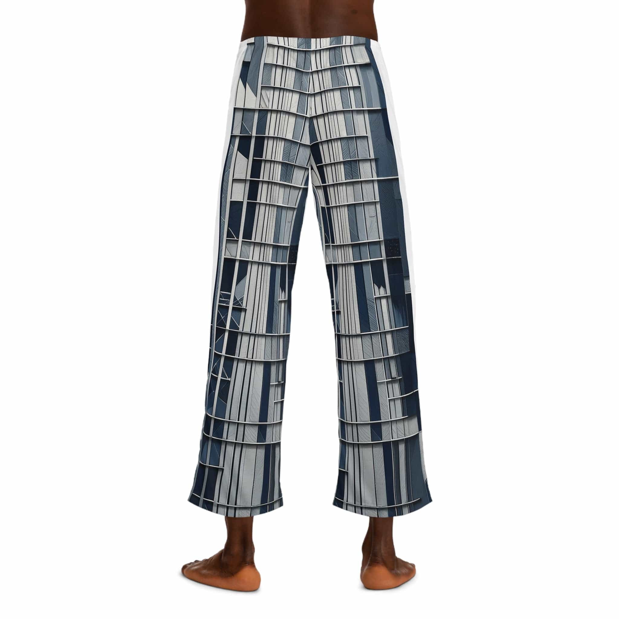 Urban Grid Pajama Pants – Modern Architectural Edition 🏙️✨ All Over Prints