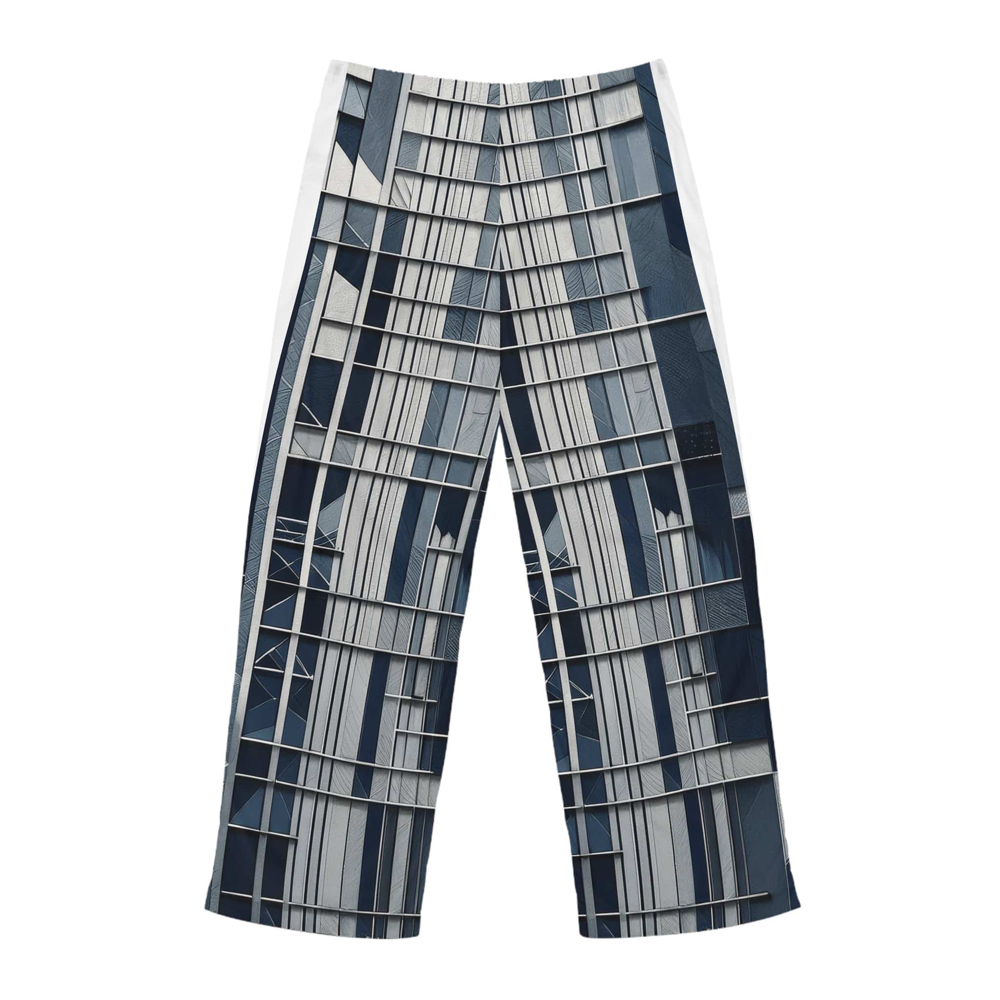 Urban Grid Pajama Pants – Modern Architectural Edition 🏙️✨ All Over Prints