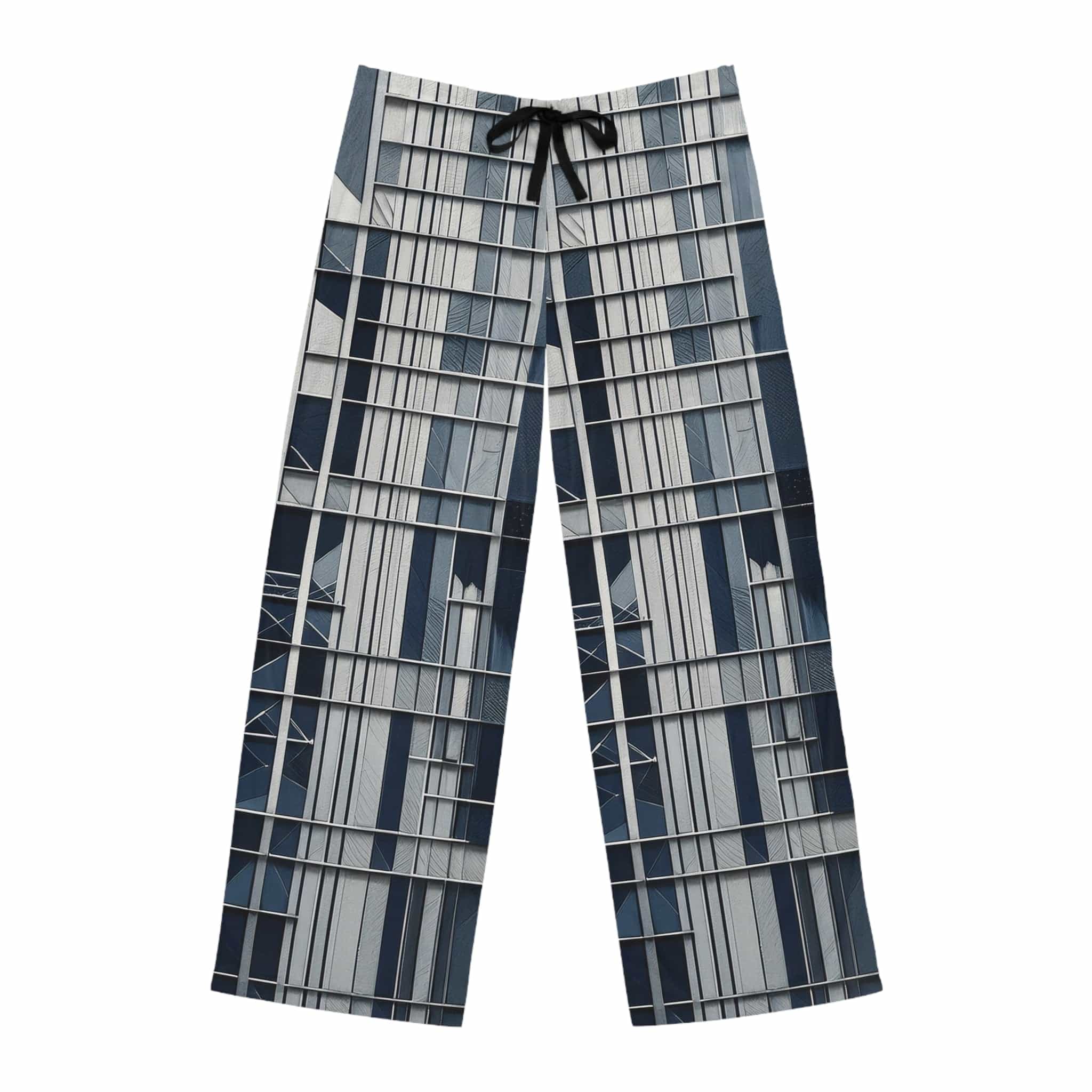 Urban Grid Pajama Pants – Modern Architectural Edition 🏙️✨ All Over Prints
