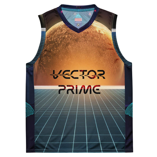 Vector Prime Basketball Jersey: Your Court, Your Universe (Recycled Sustainable Materials) 2XS Basket Ball Top