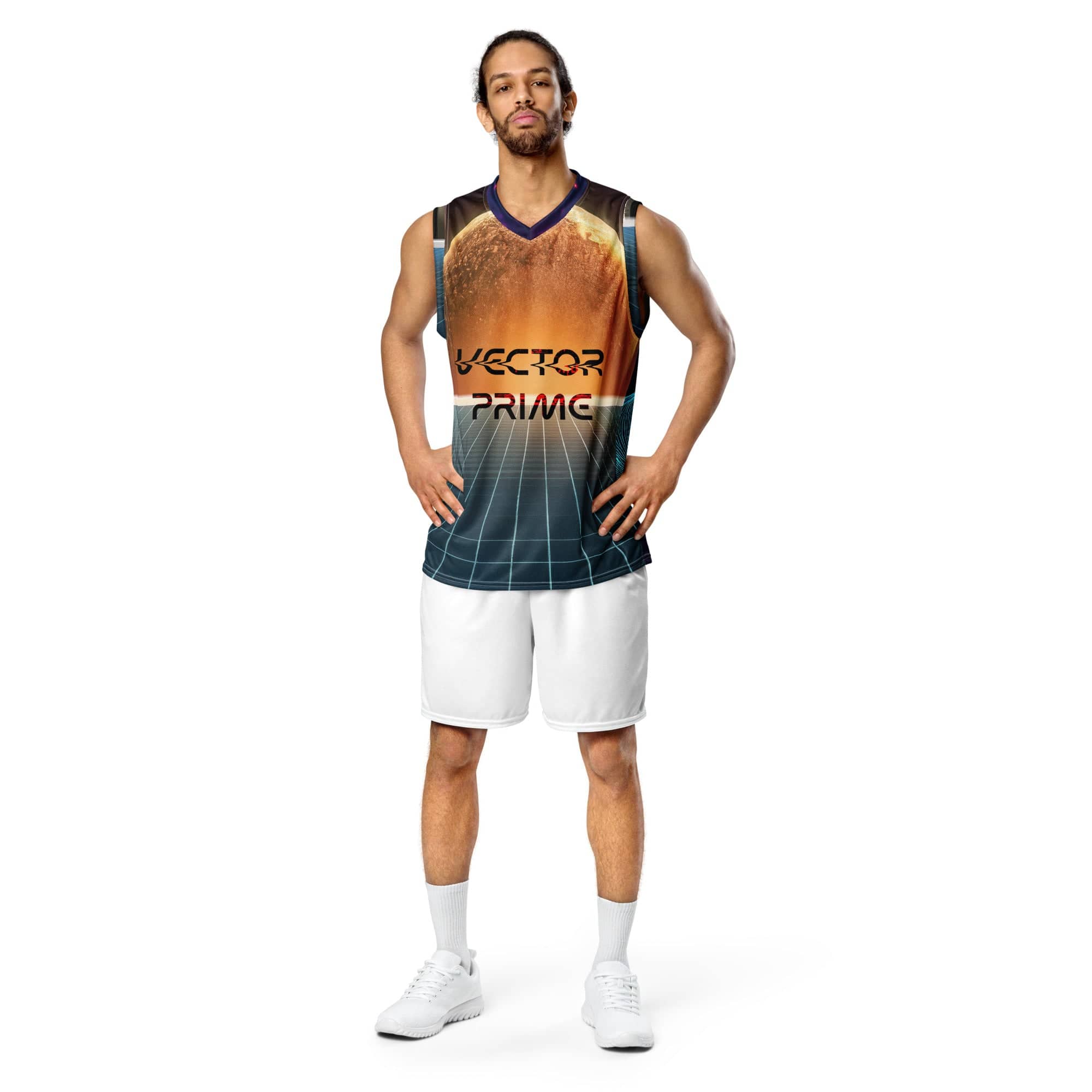 Vector Prime Basketball Jersey: Your Court, Your Universe (Recycled Sustainable Materials) Basket Ball Top