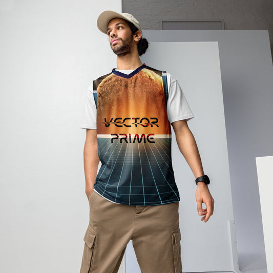 Vector Prime Basketball Jersey: Your Court, Your Universe (Recycled Sustainable Materials) Basket Ball Top